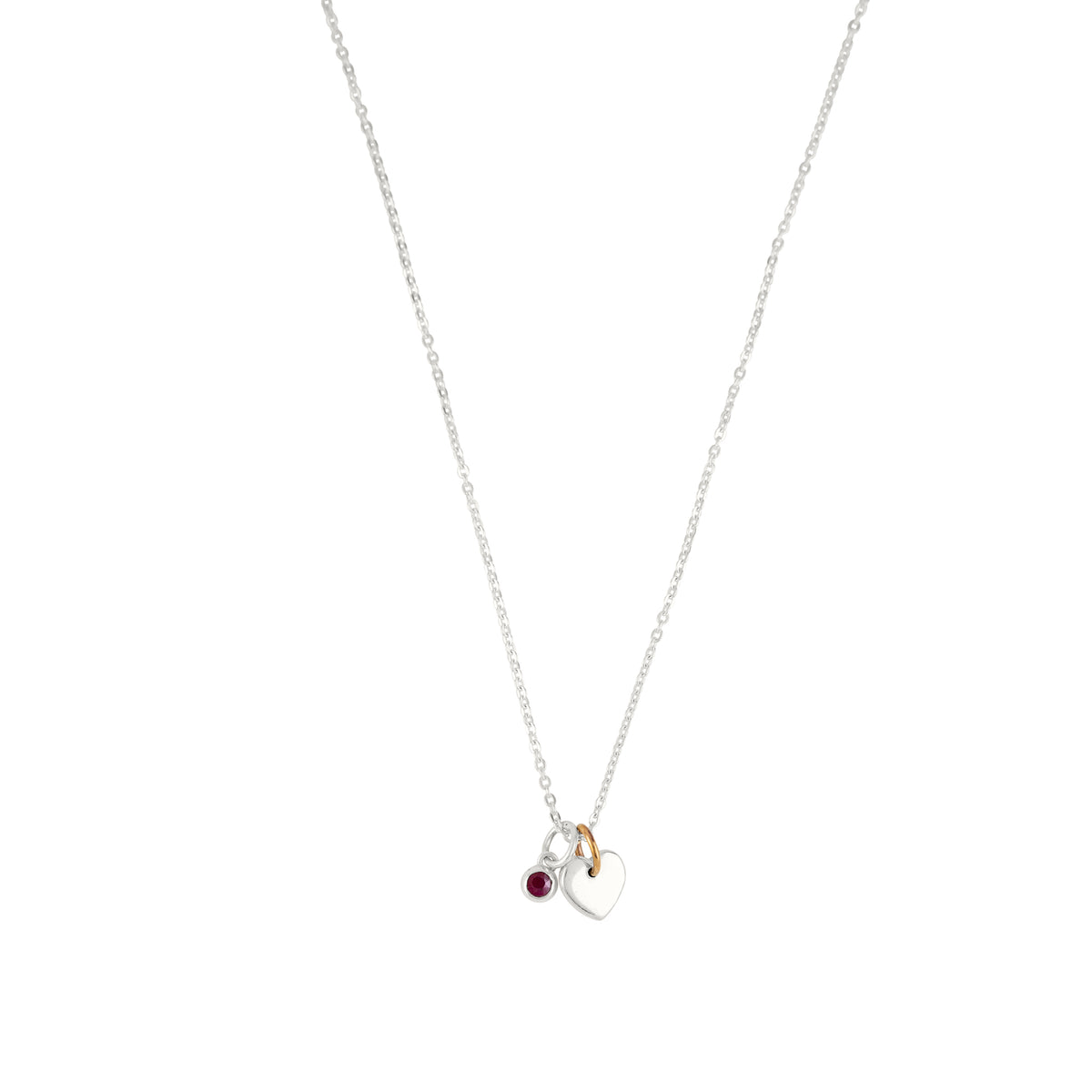 Loved Birthstone Charm Necklace - July/ Ruby | Available to Ship October 30, 2026