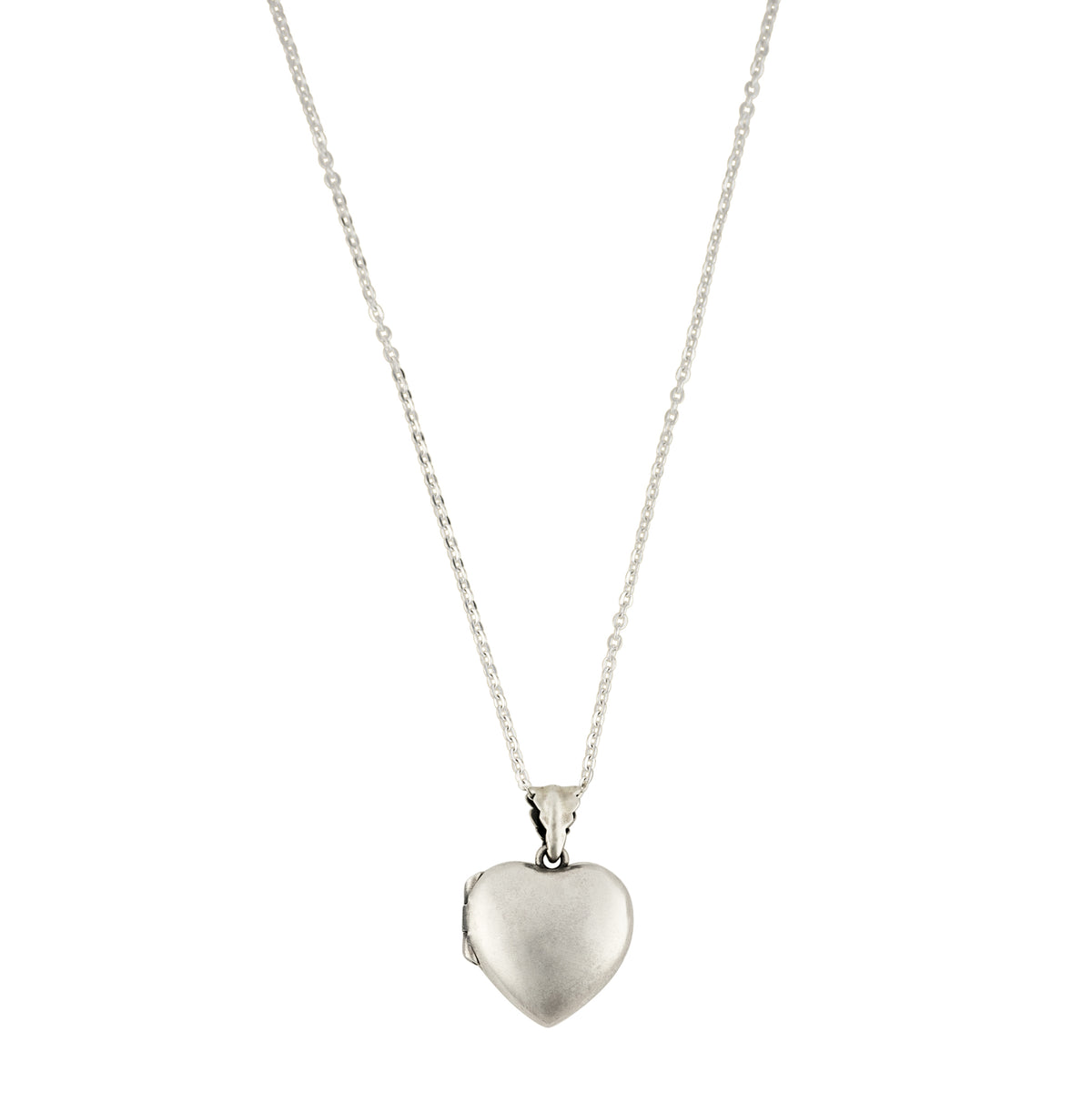Sacred Heart Locket Necklace - Cable Chain
