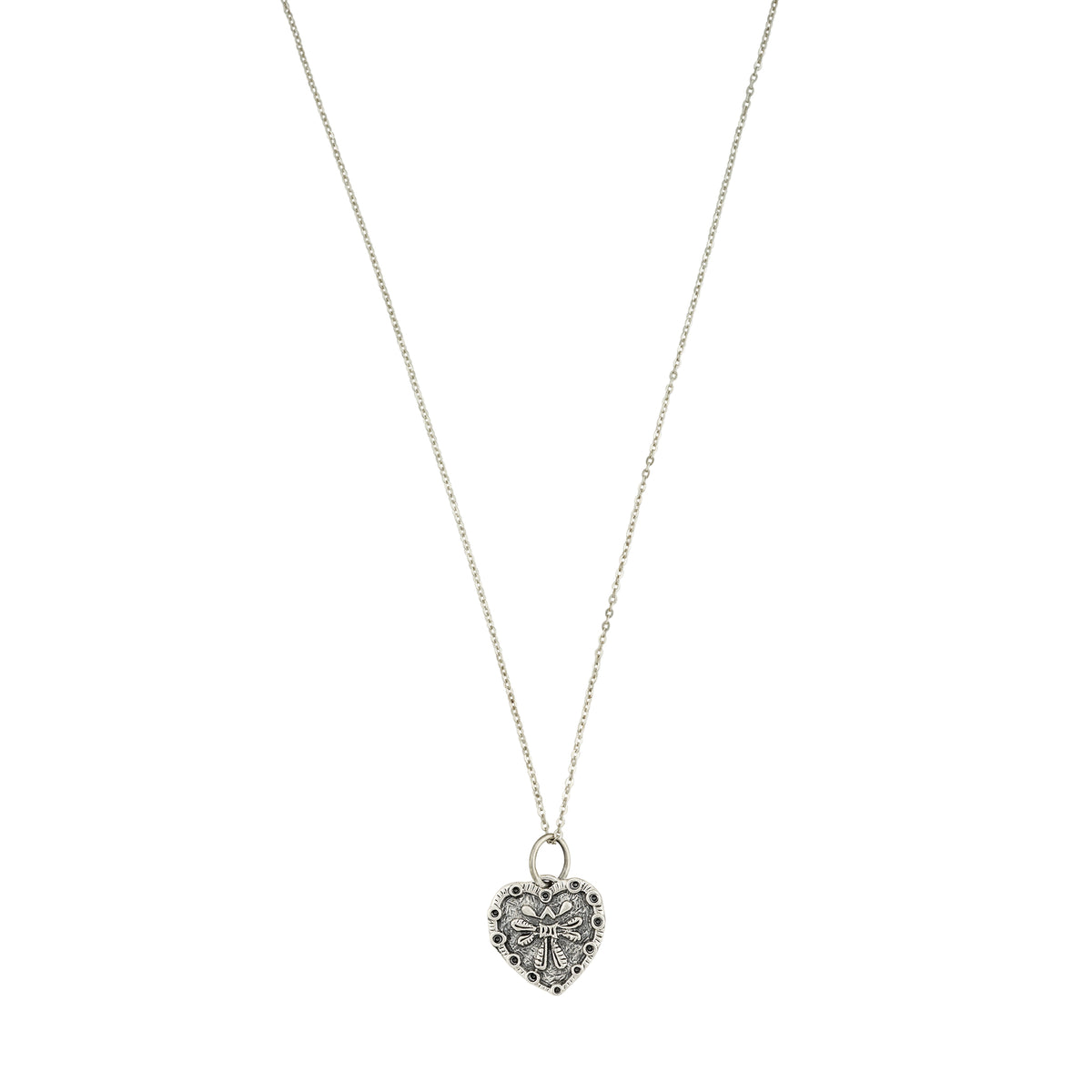 Guardian Angel Charm Necklace- Sterling Silver