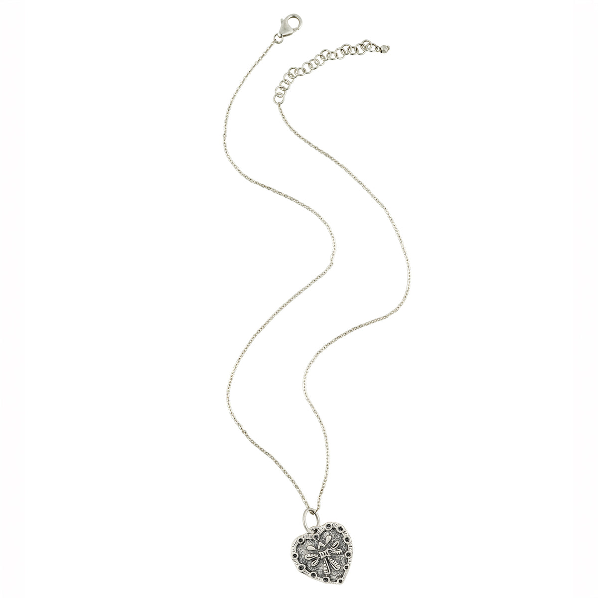 Guardian Angel Charm Necklace- Sterling Silver