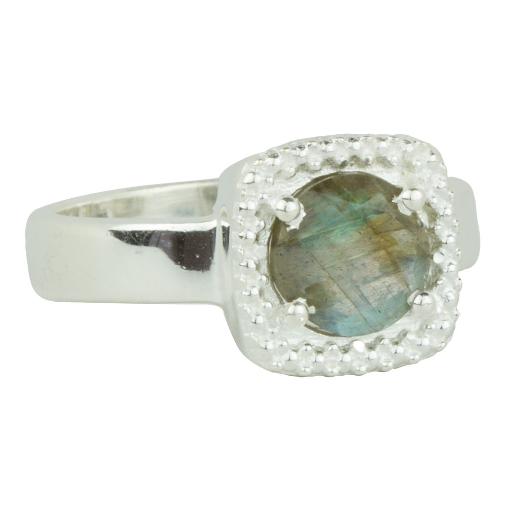 Let it Glow Ring in Silver and Labradorite | FINAL SALE