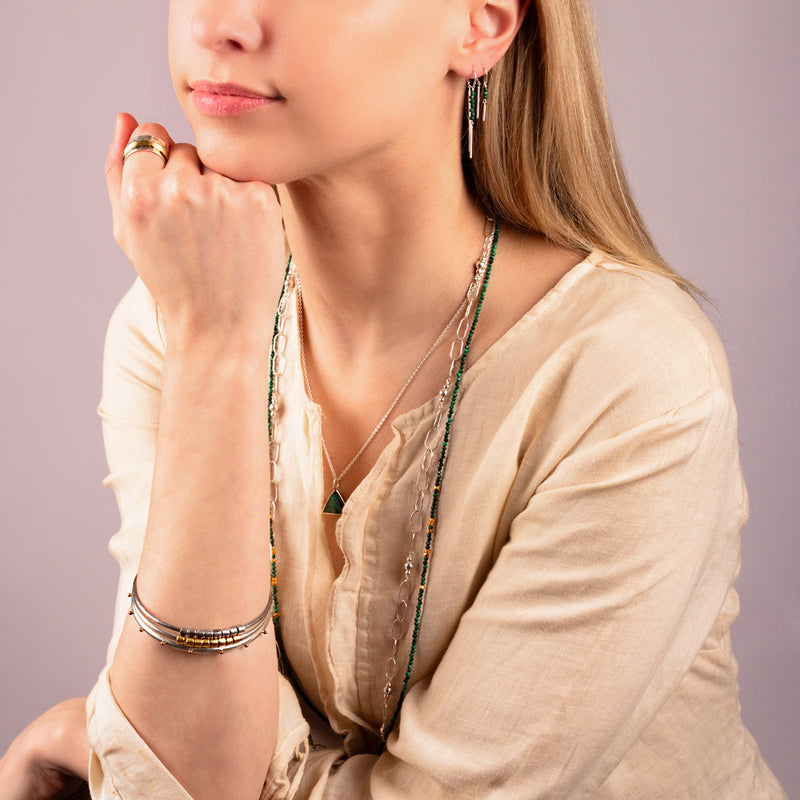 Worry Bangle in Silver