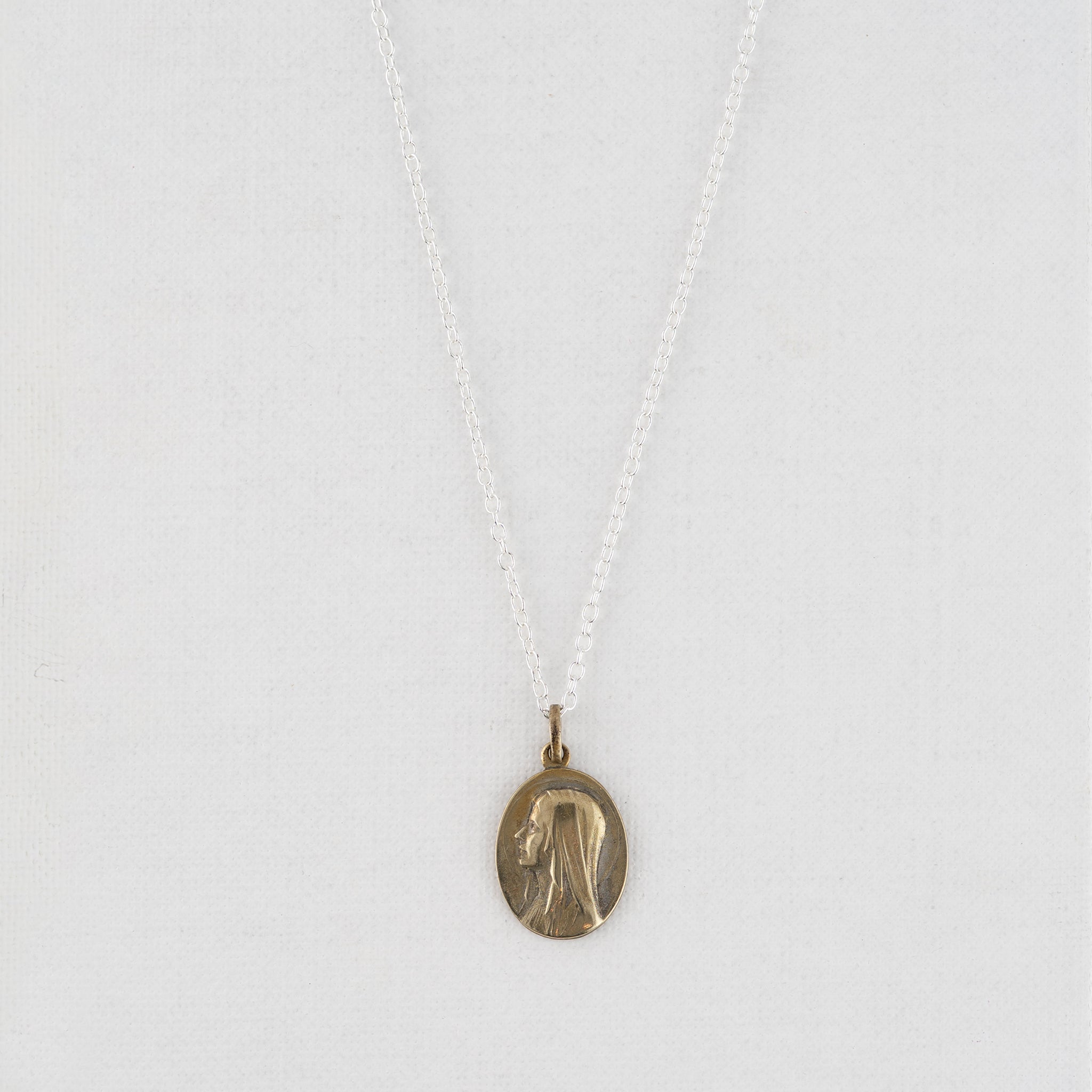 Vintage Medal Our Lady of Lourdes v350