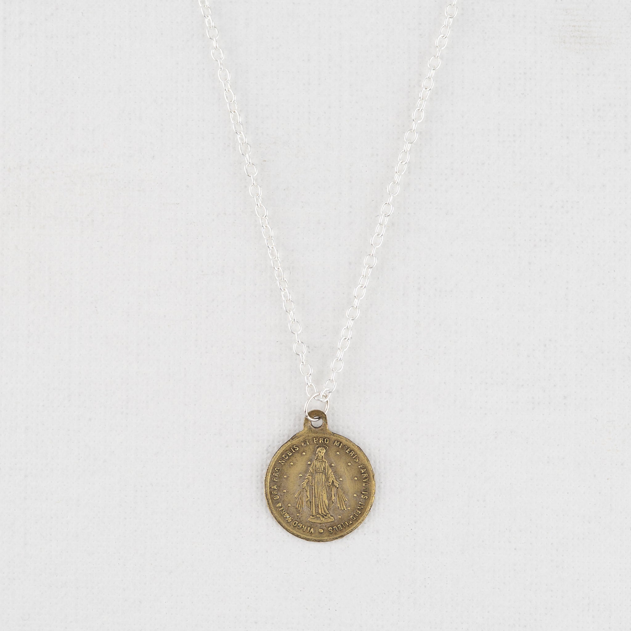 Vintage Medal Miraculous Mary v364