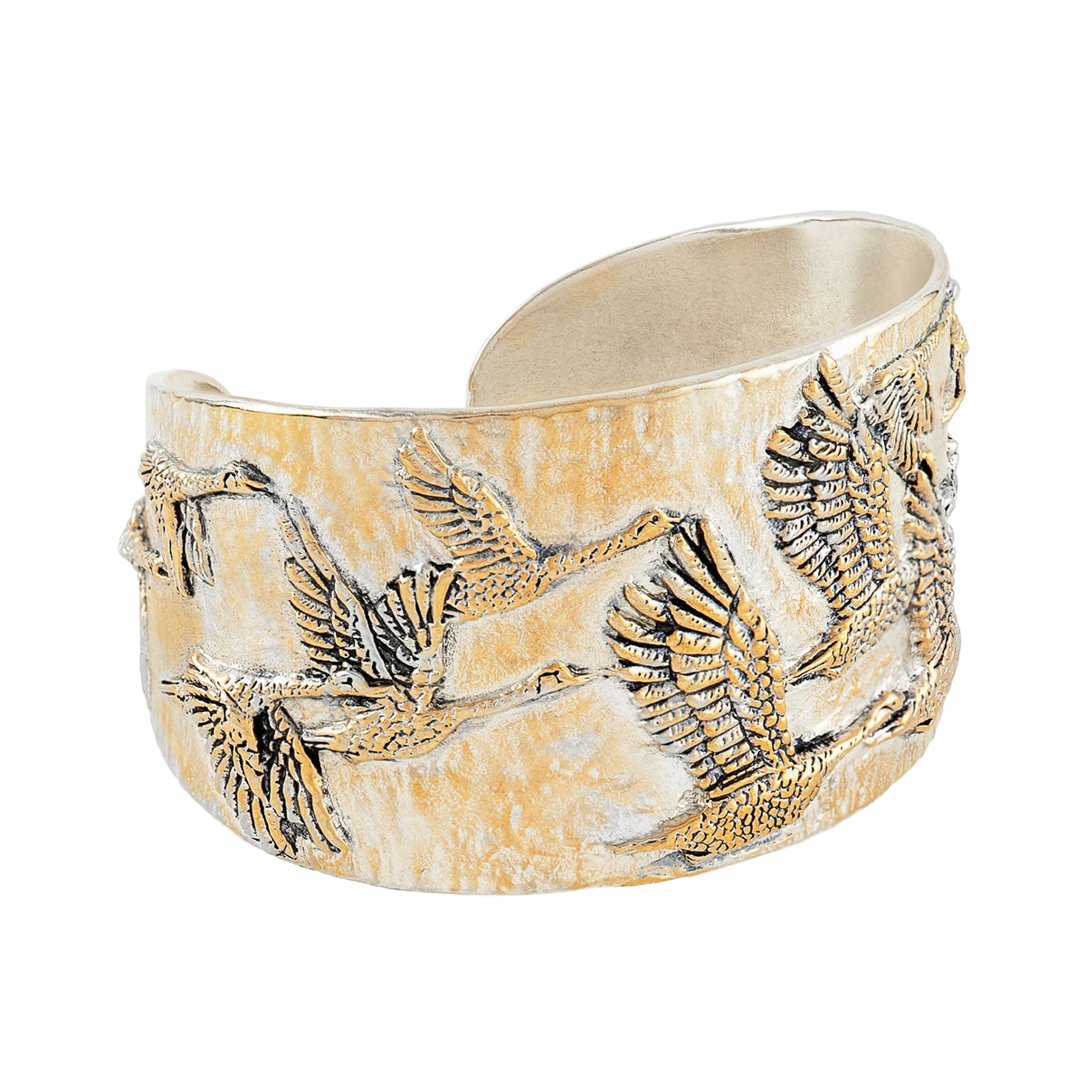 Fly Farther Cuff in Bronze Flash Plated with Silver | Available to Ship October 30, 2026