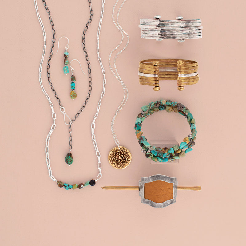 Rough & Tumble Turquoise Paper Chain Necklace
