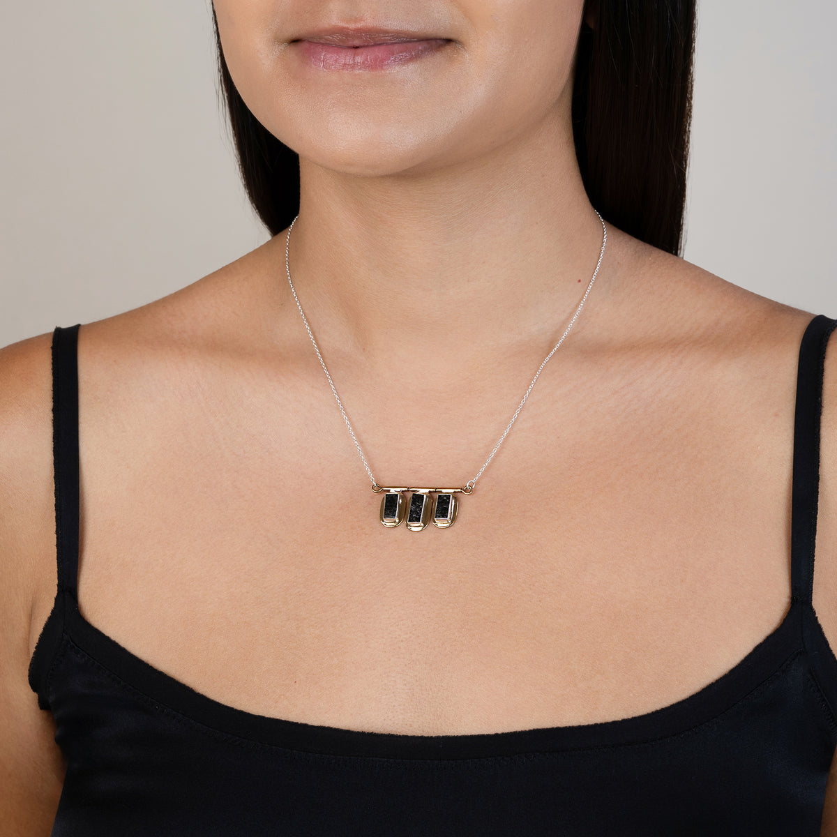 Petrified Forest Necklace in Black Tourmaline | Available to Ship September 10, 2026