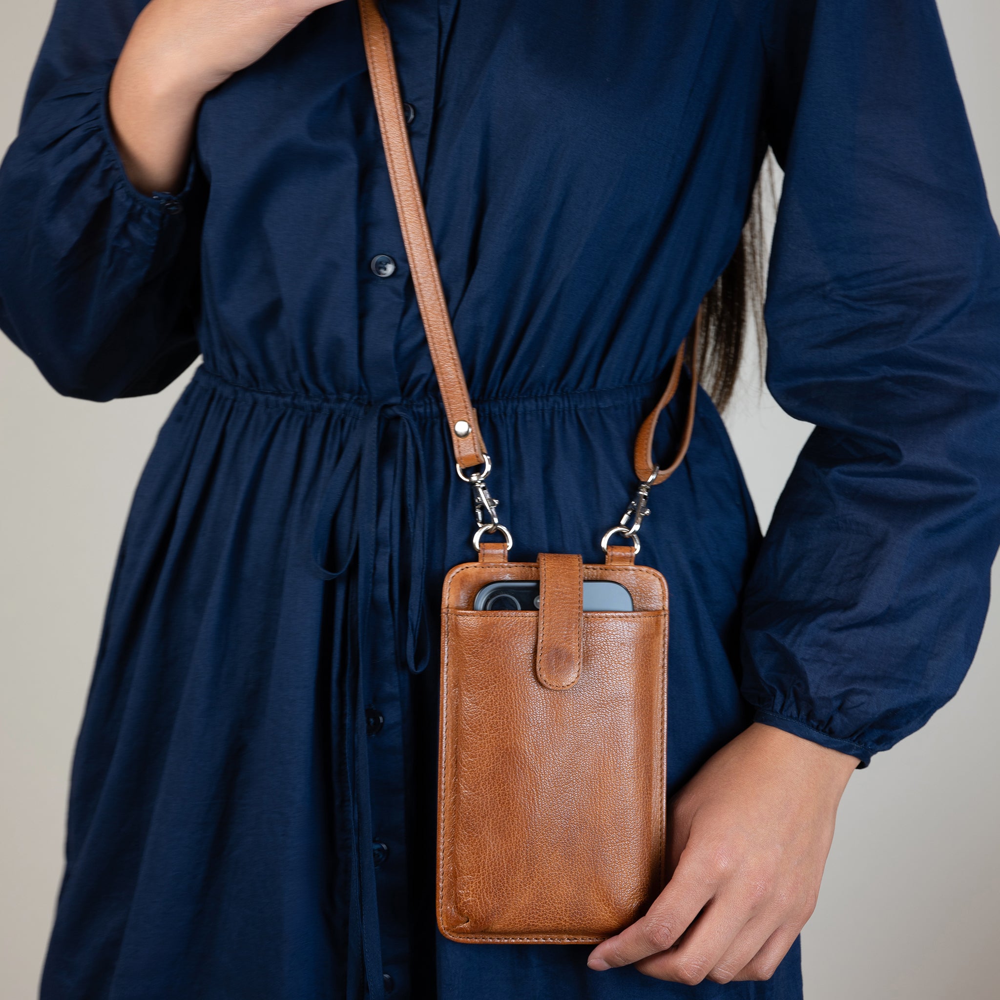 Quick Draw Phone Bag in Tobacco Brown | Available to Ship September 30, 2026