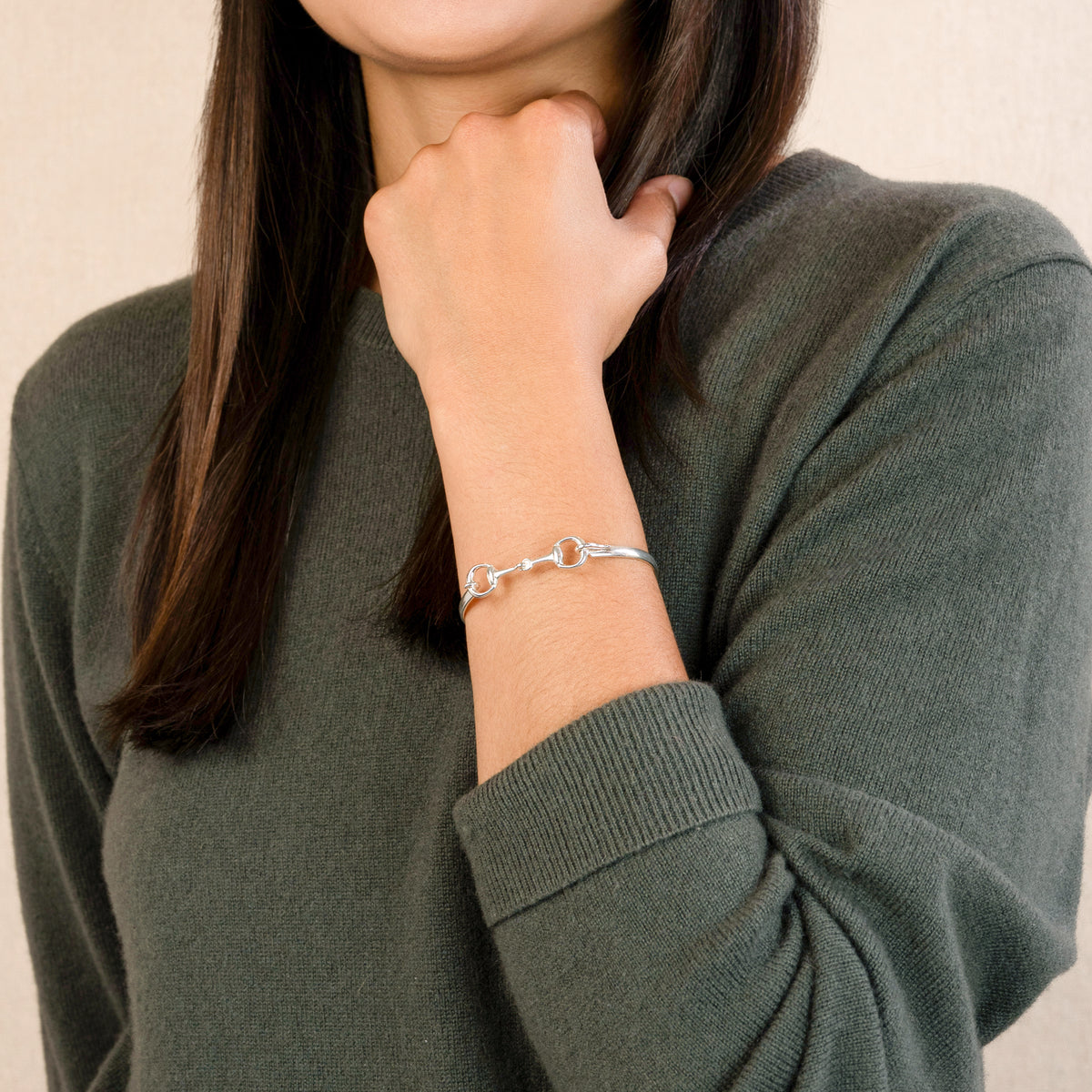 Snaffle Bit Bracelet in Silver | Available to Ship October 30, 2026
