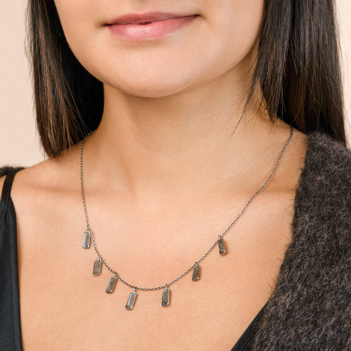Skylight Necklace in Labradorite | Available to Ship October 30, 2026