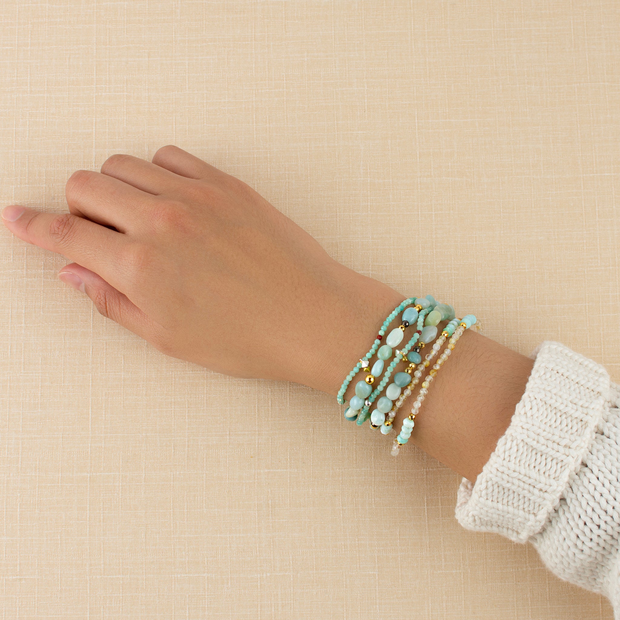 Cool Water Stretch Bracelet Set