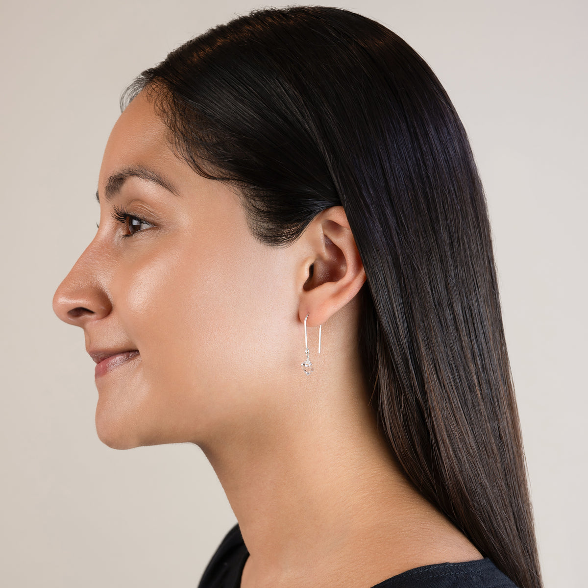 Hooked on Herkimer Earrings in Silver | Available to ship September 18, 2026