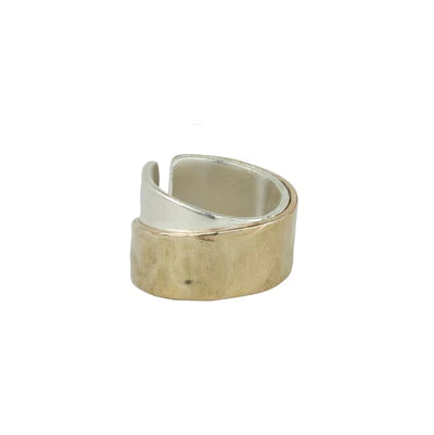 Embrace Ring in Bronze & Silver (Unisex)