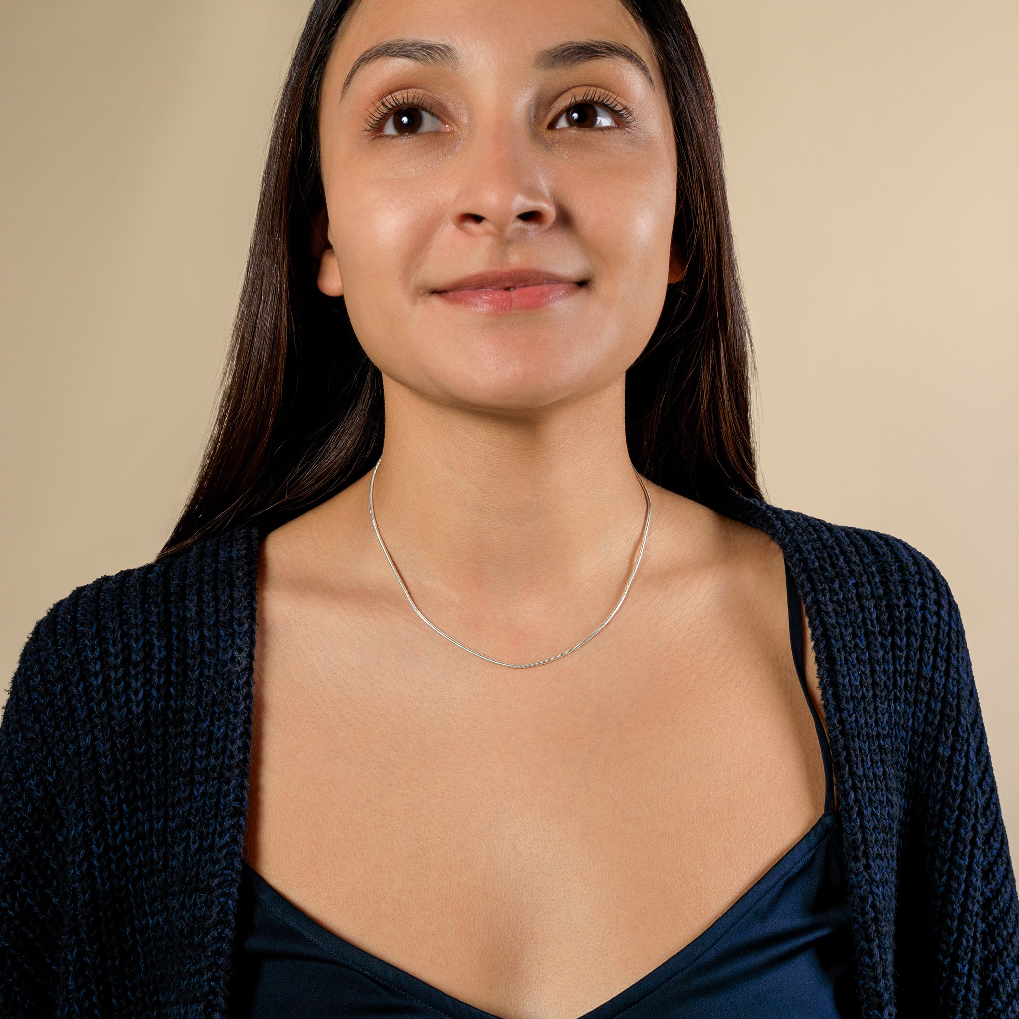 Italian Snake Chain Necklace - 16" L