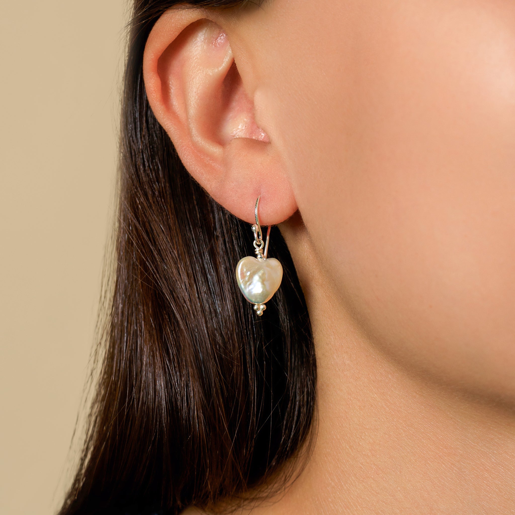 You've Got Heart Earrings in Pearl