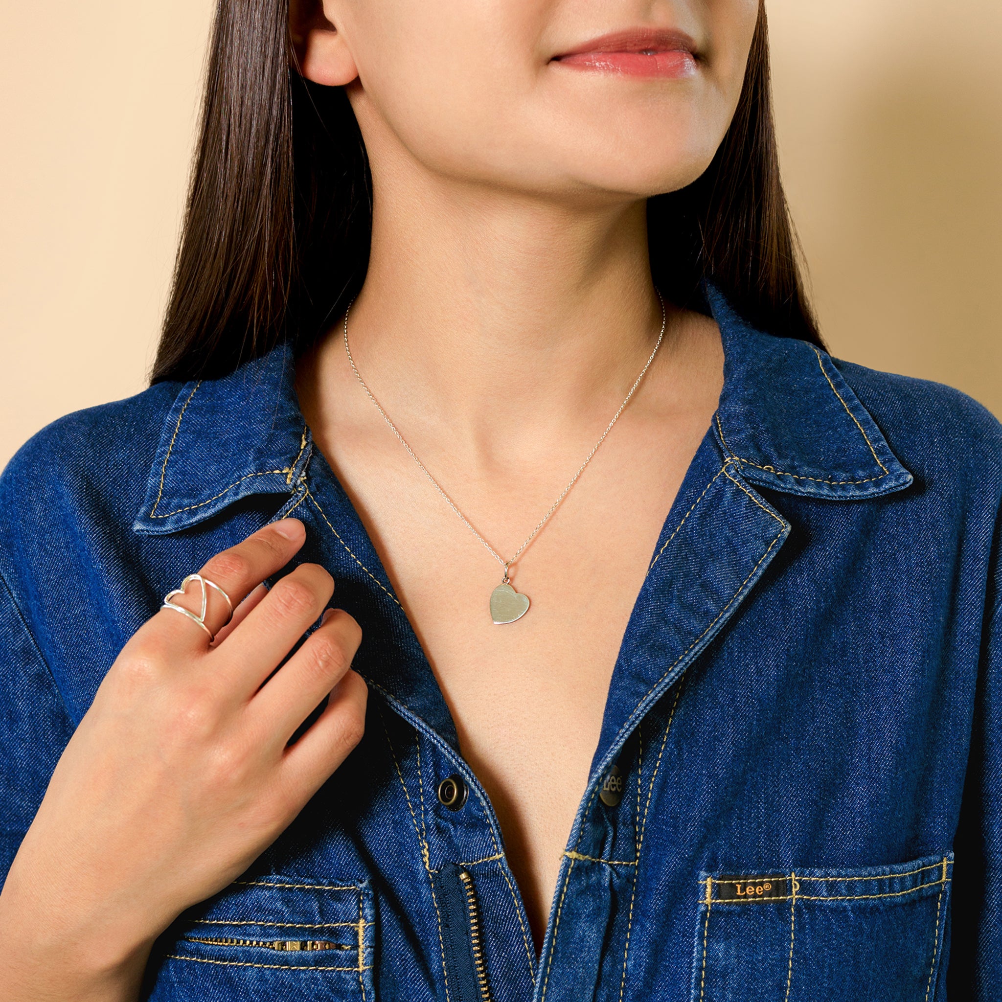 Tilted Heart Necklace