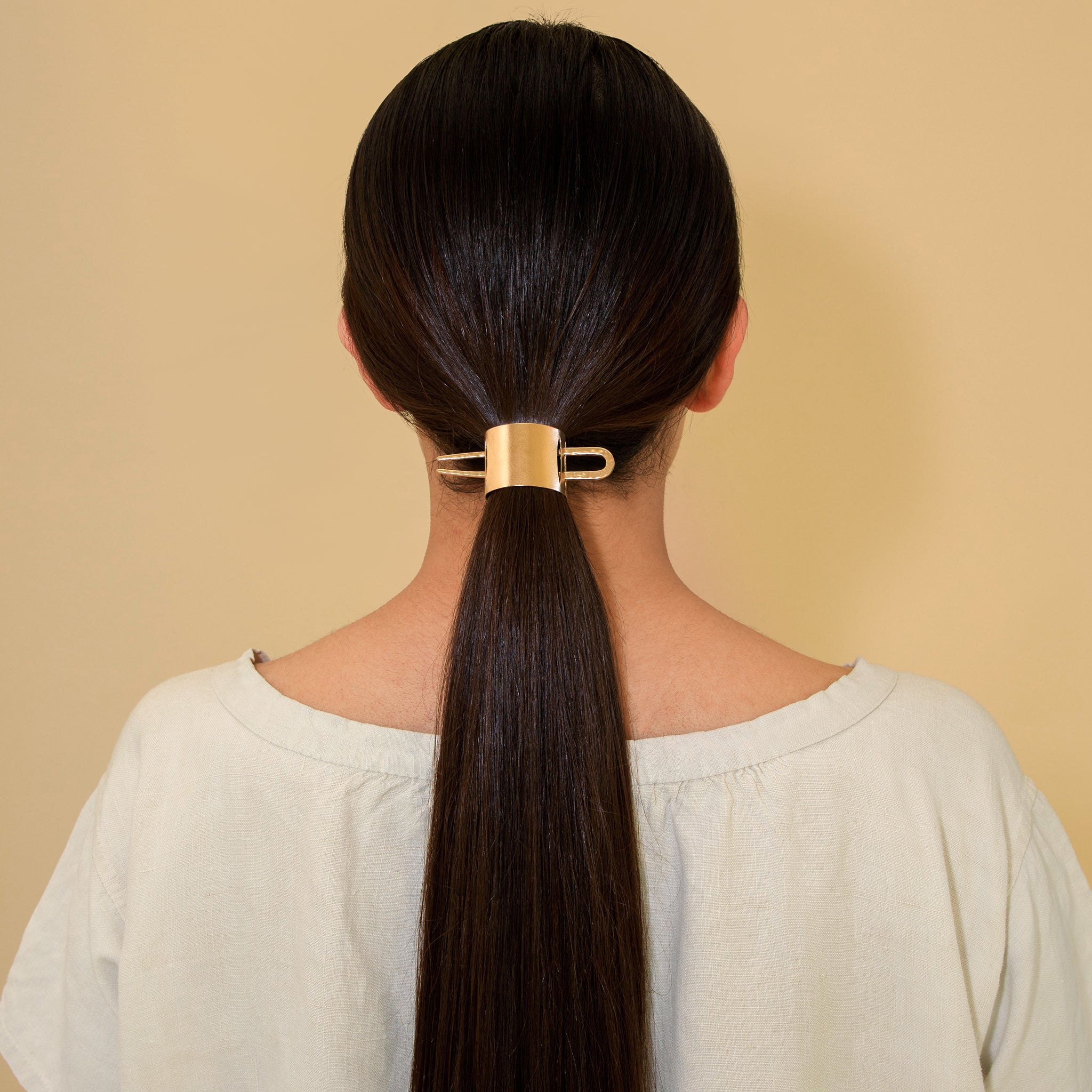 Hair Pin Pony Cover in Bronze