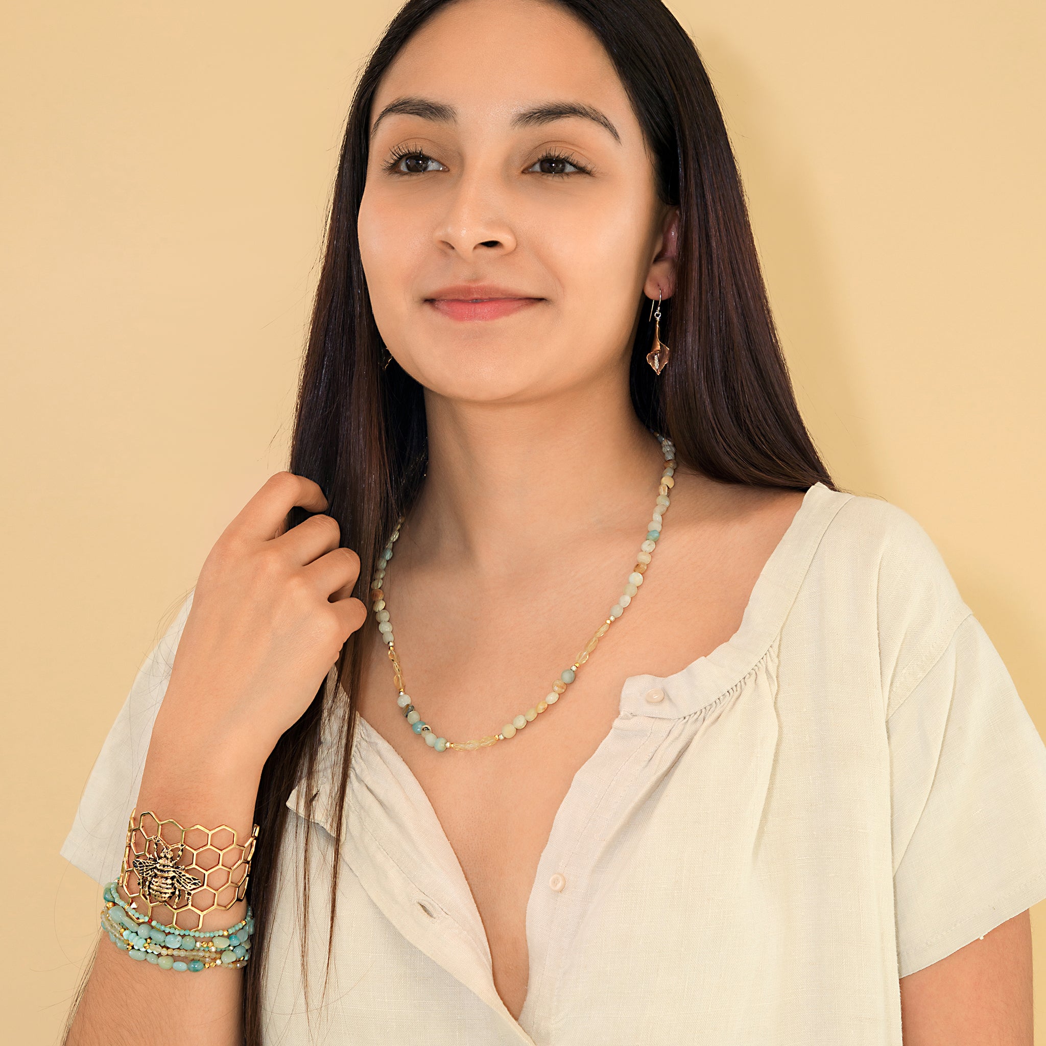 Bee True Cuff in Bronze