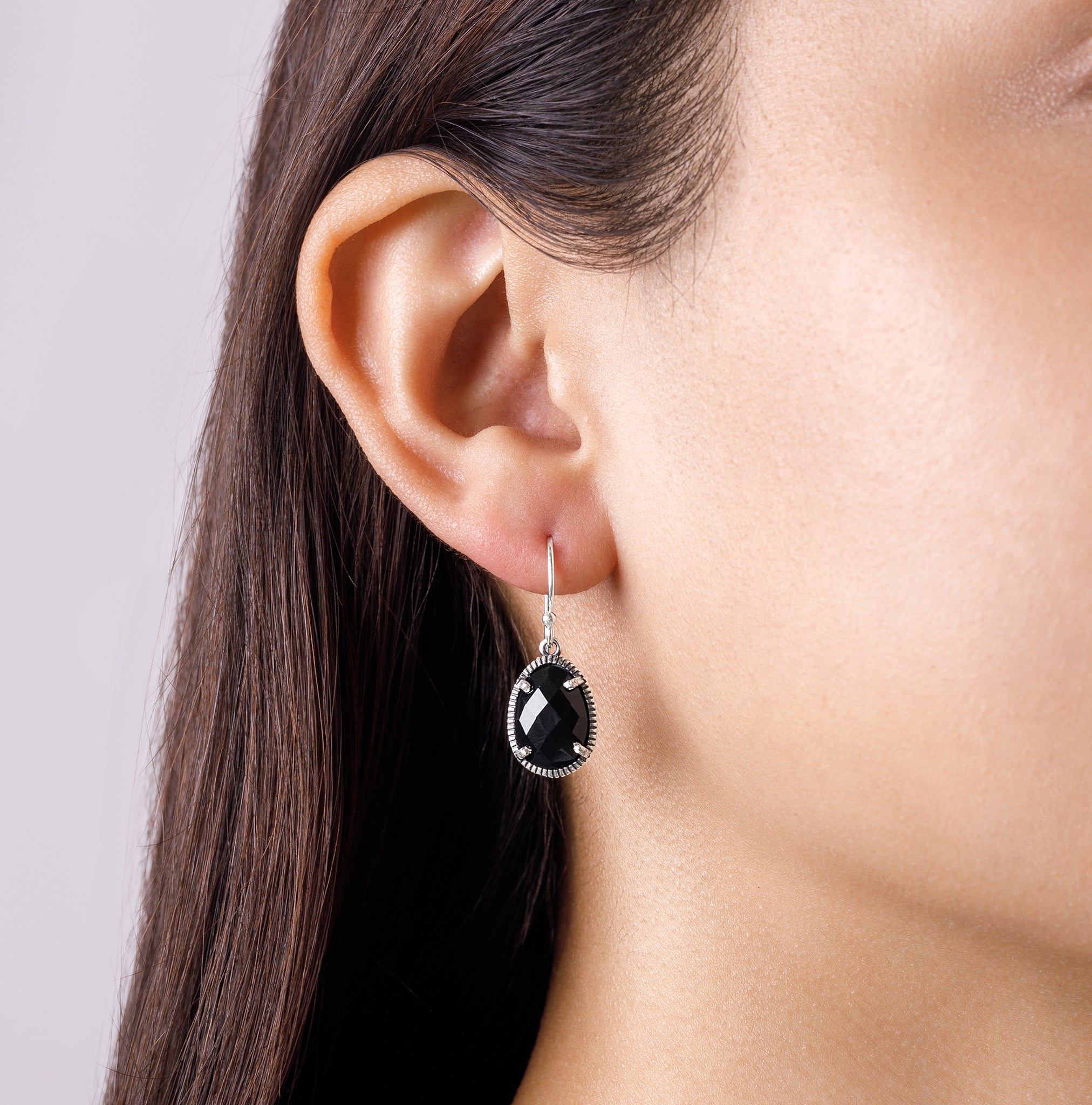 Dark & Lovely Earrings in Black Onyx