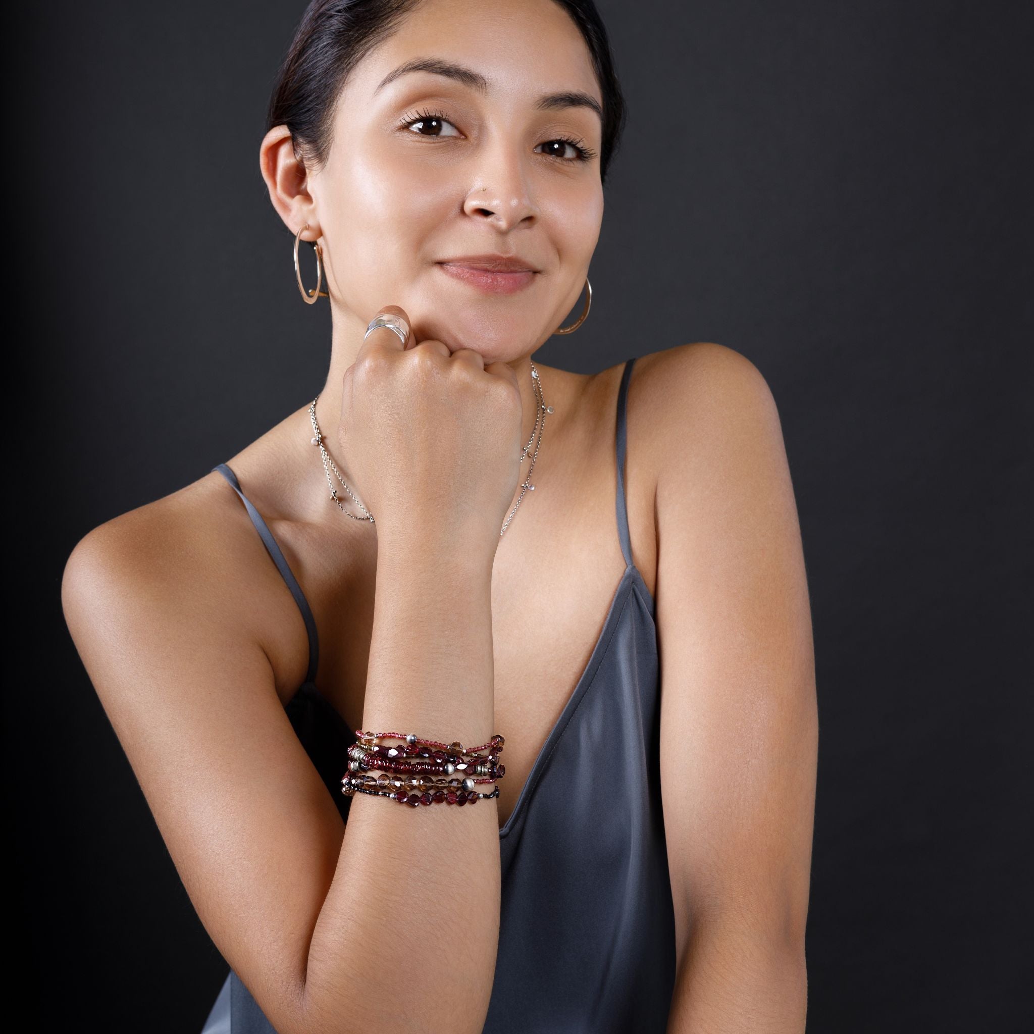 Lady in Red Bracelet Set