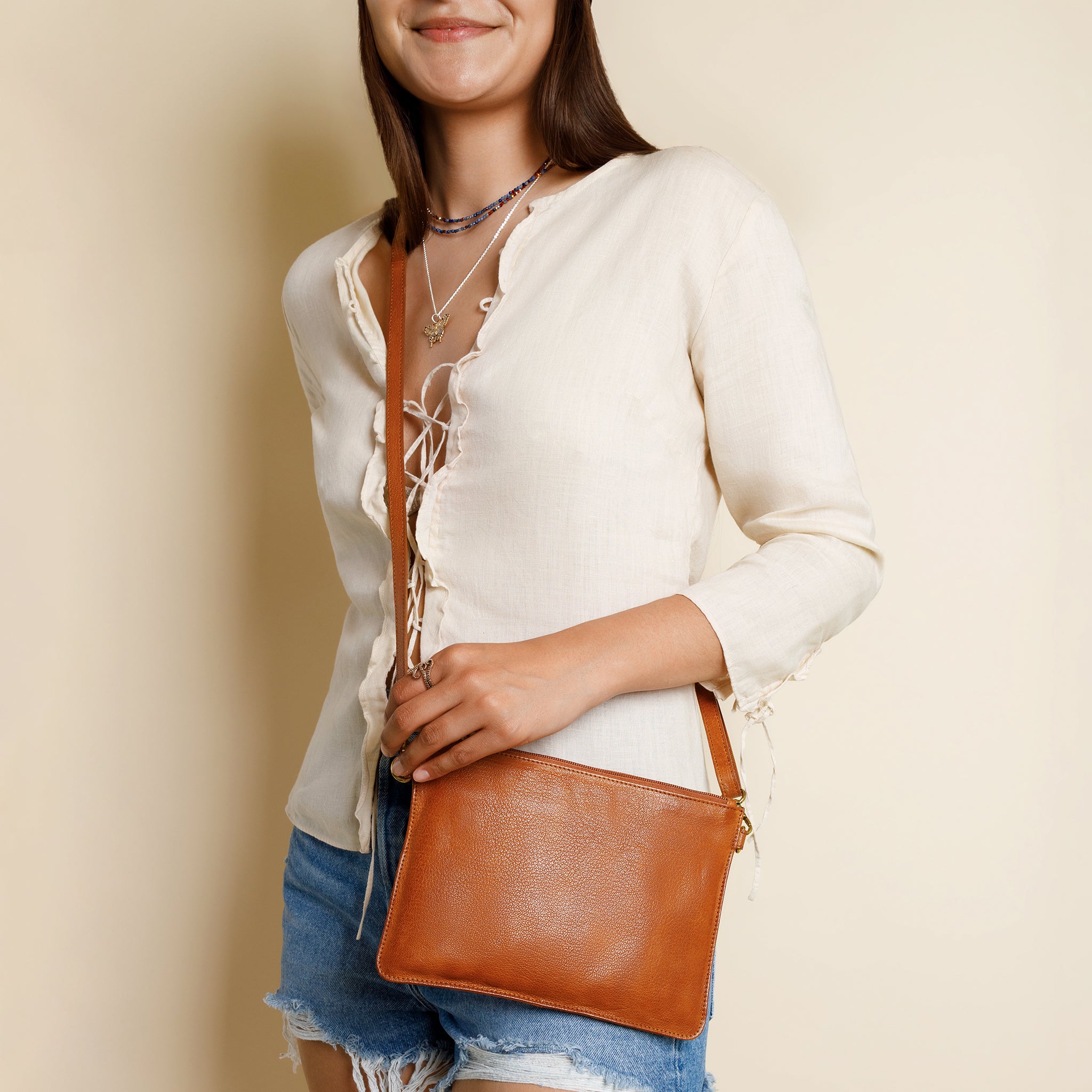 Day & Night Convertible Bag in Tobacco Brown