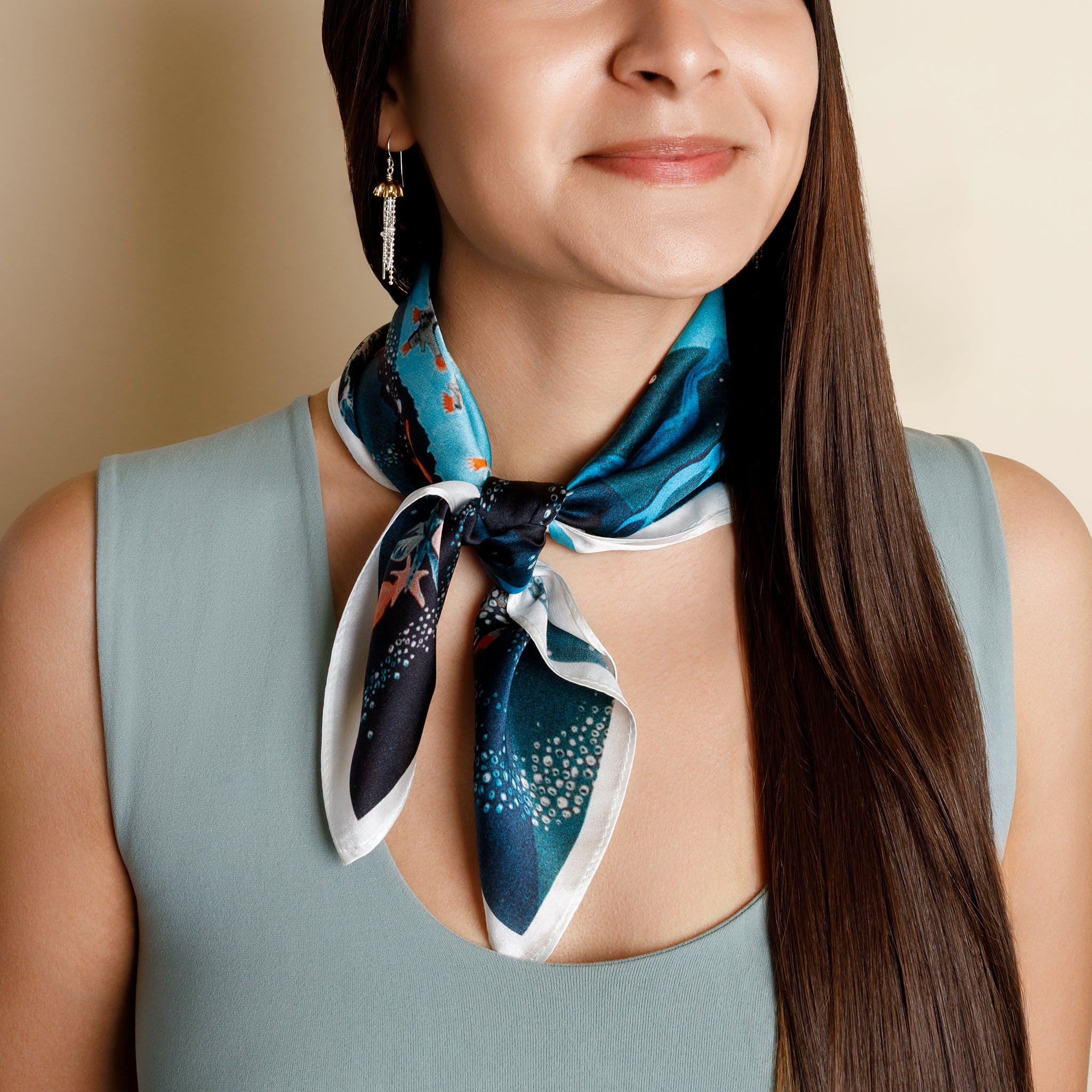 Beneath the Surface Silk Scarf