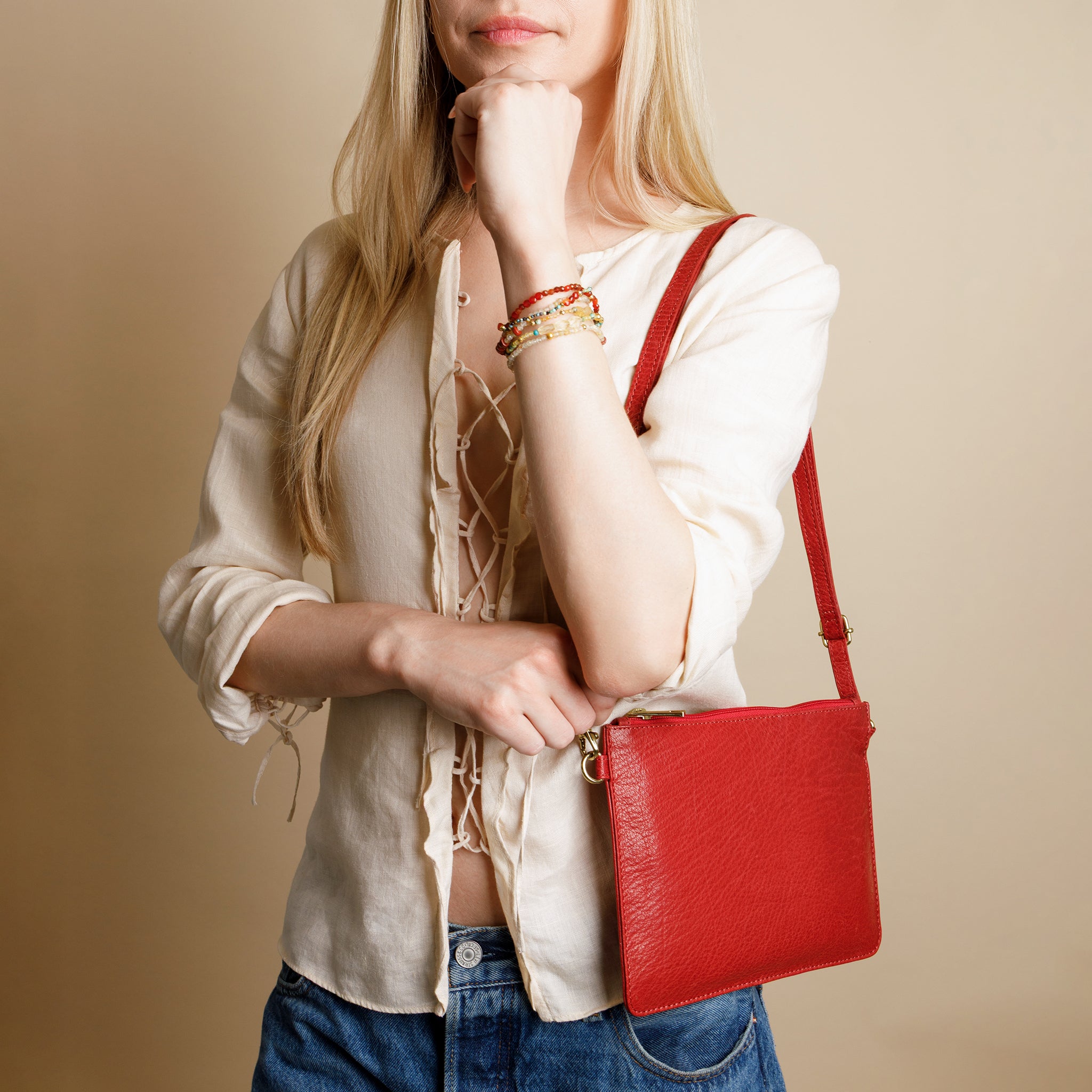 Day & Night Convertible Bag in Chili Red