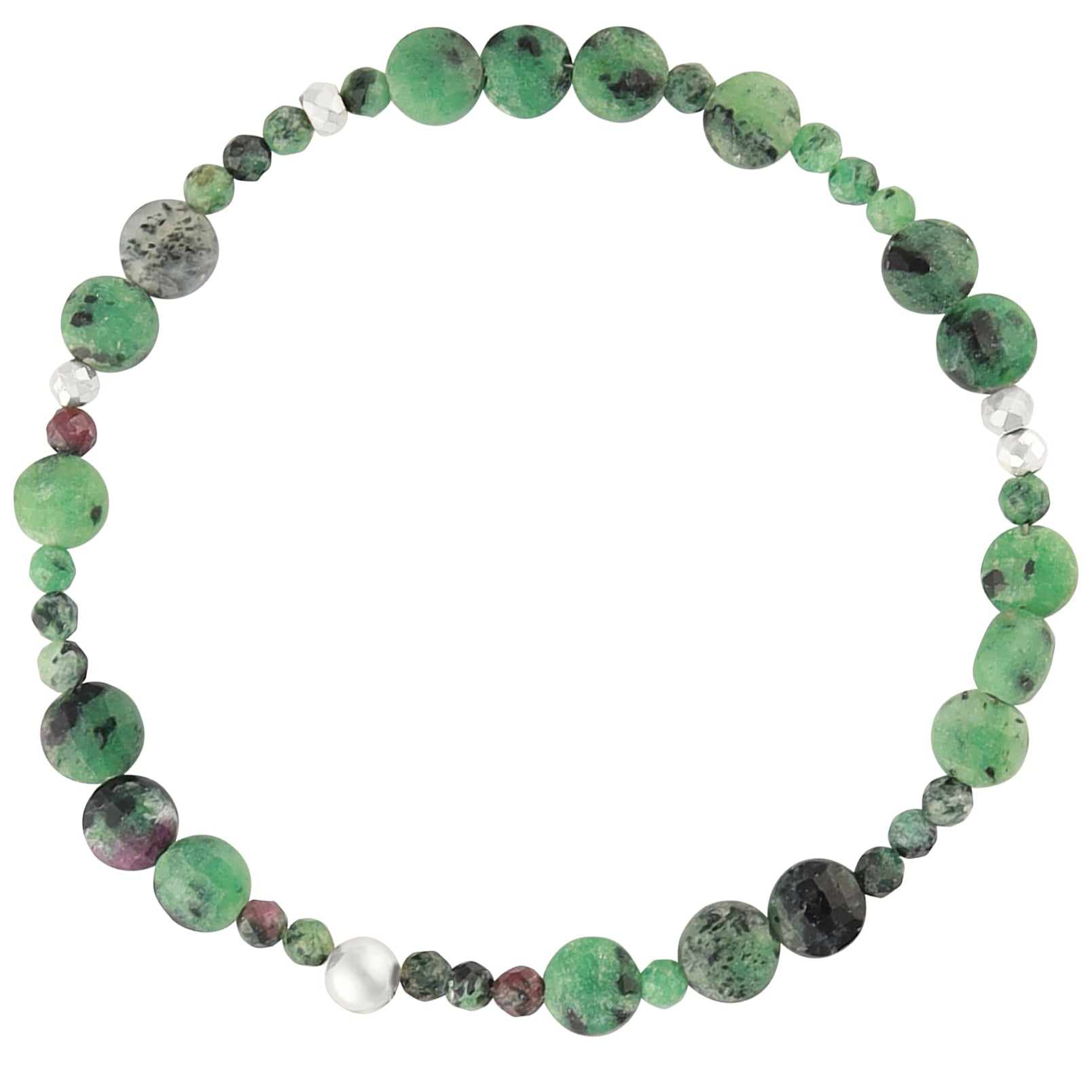 Pyrite's Booty Bracelet in Ruby Zoisite Coins