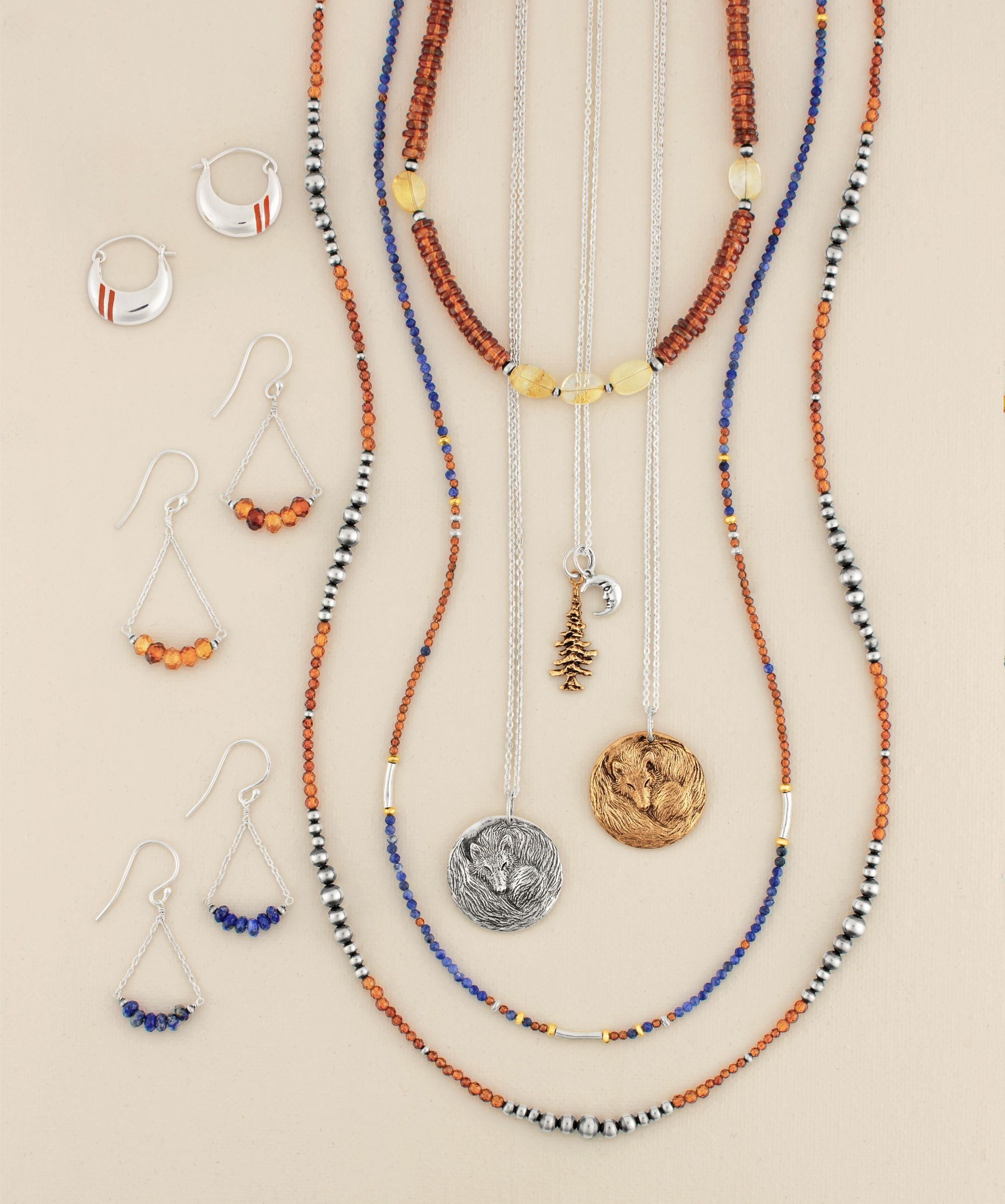 Clever Like A Fox Musing Necklace in Silver