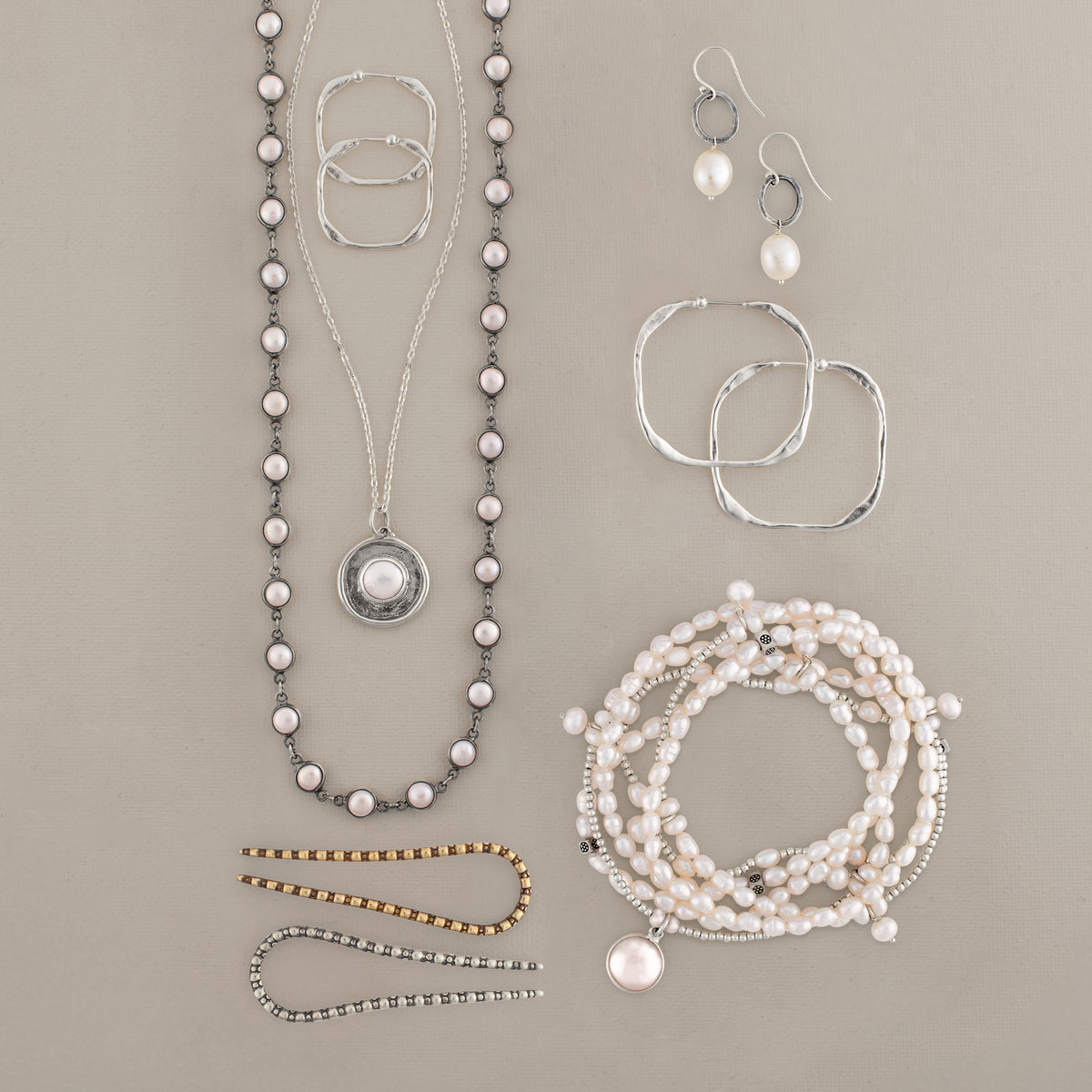 Pearl Medallion Necklace