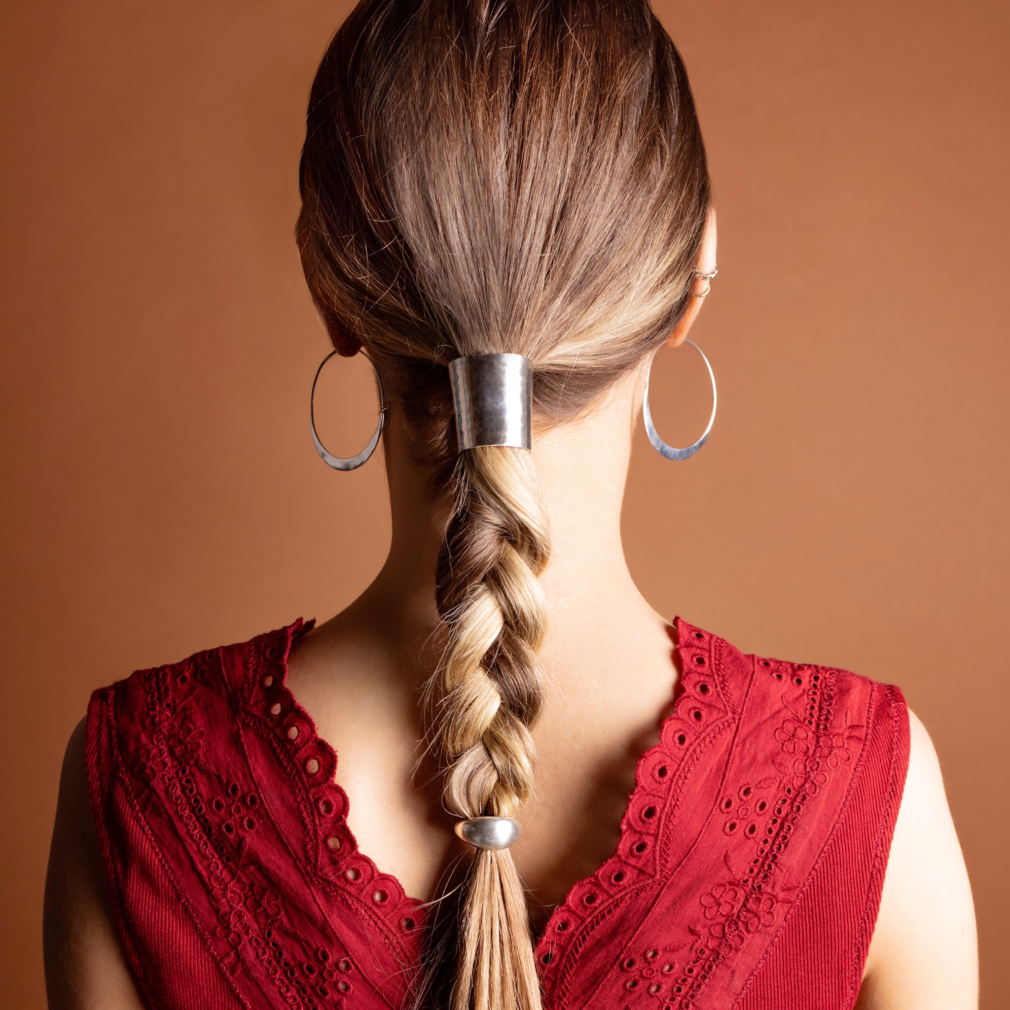 Mini Pony Cuff in Bronze with Silver Flash Plate | Available to Ship May 15, 2026