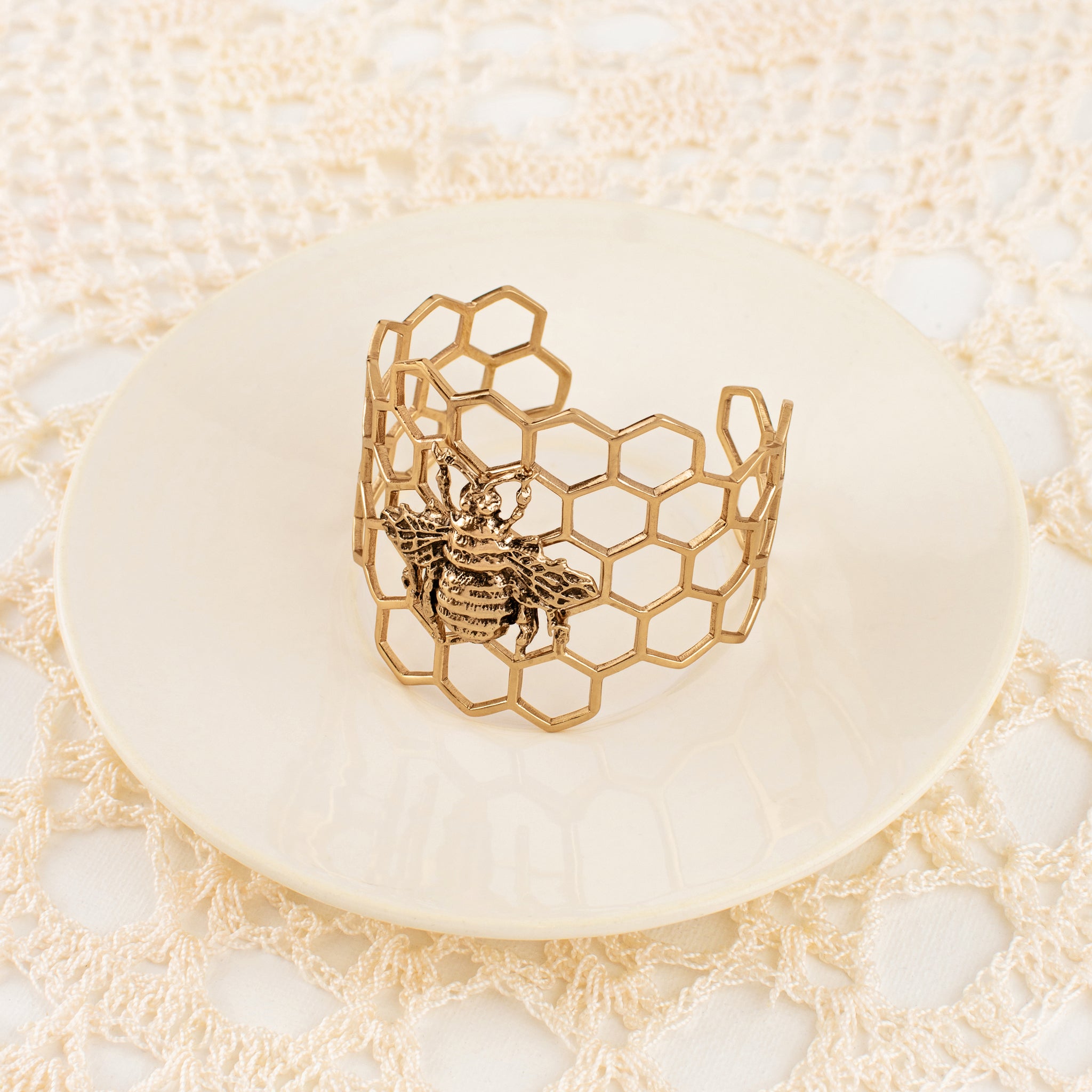 Bee True Cuff in Bronze