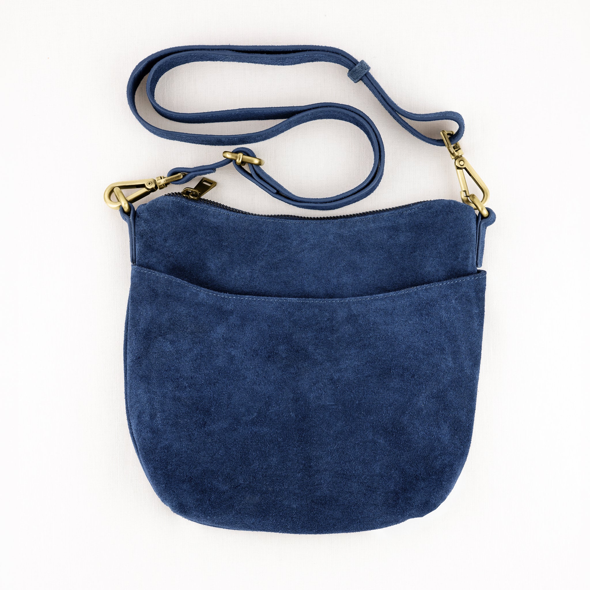 Go Anywhere Bag in Night Sky Blue Suede | Available to Ship August 26, 2026