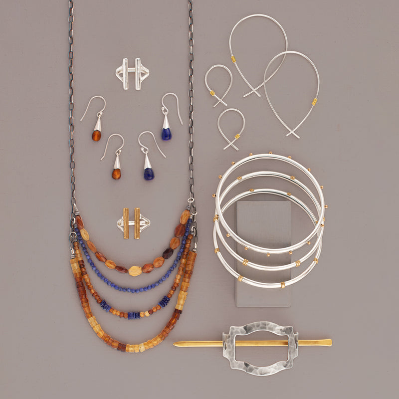 Mountain Skies Layered Necklace
