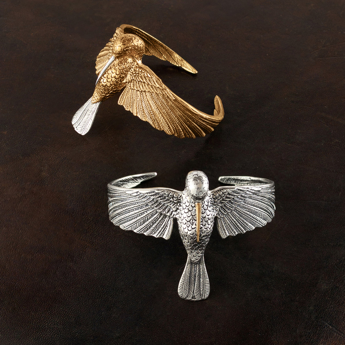 Hummingbird Cuff in Silver
