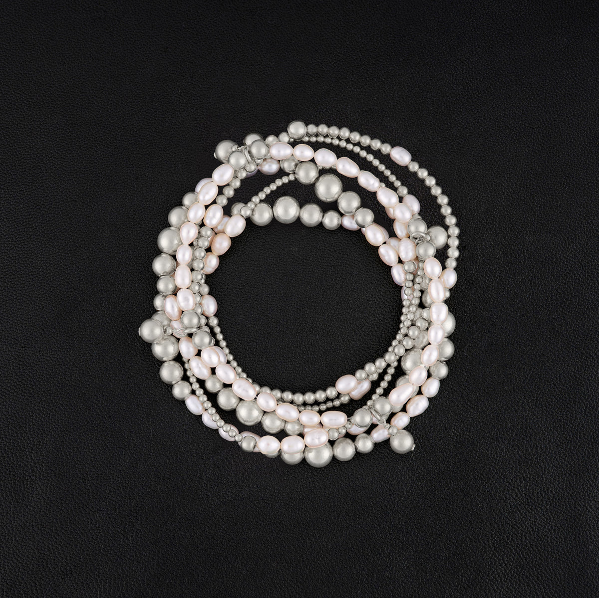 Pearl Fire Bracelet Set