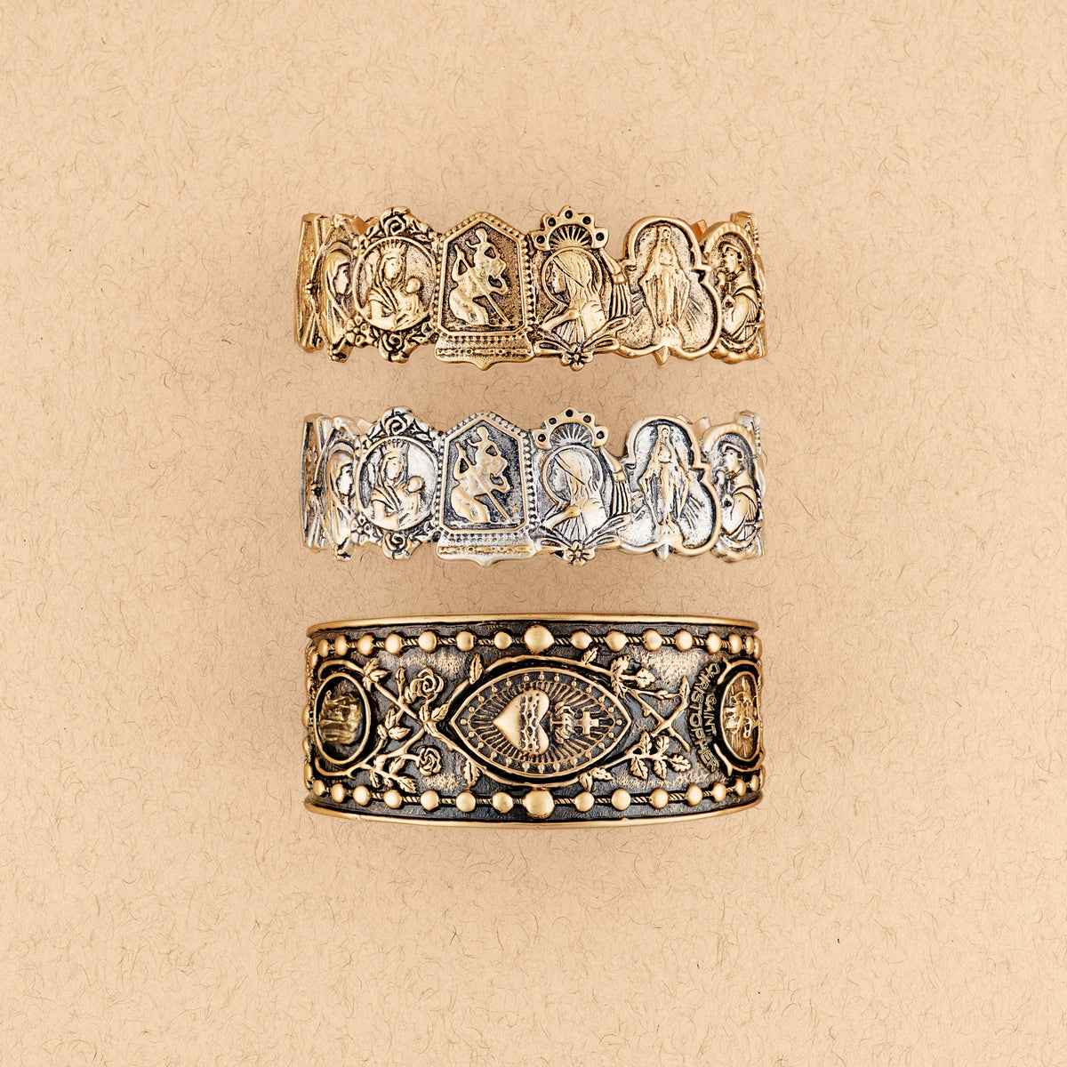 Rosary Saint Cuff | Available to Ship September 23, 2026