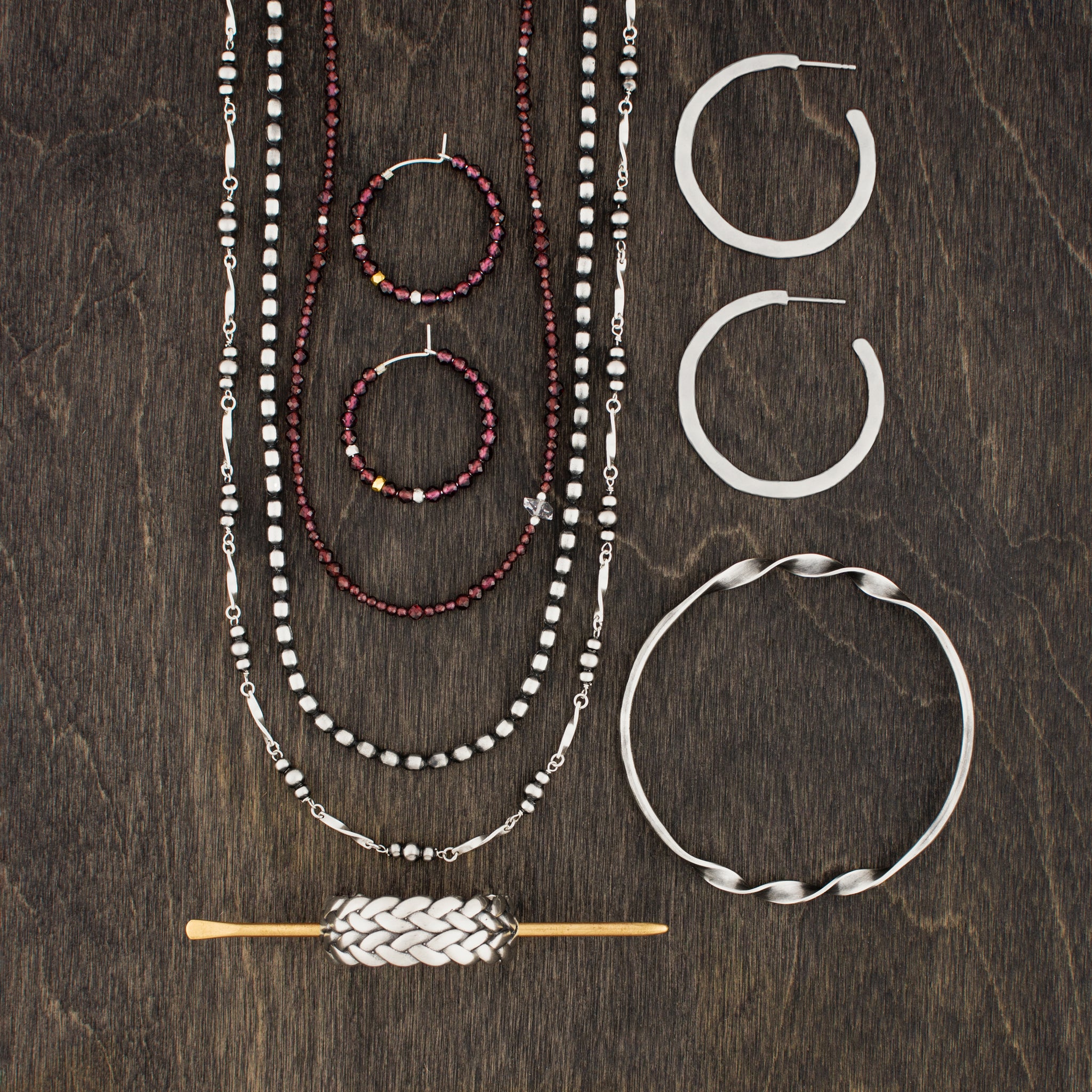 Linked Oval Ball Chain Necklace