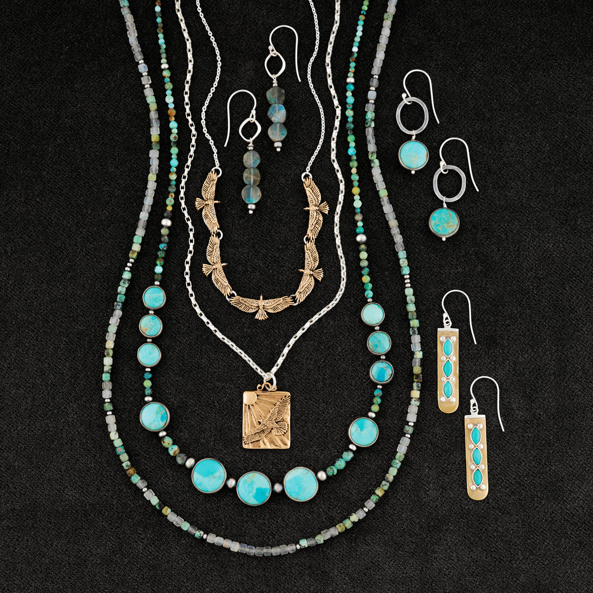 Soaring Hawk Musing Necklace