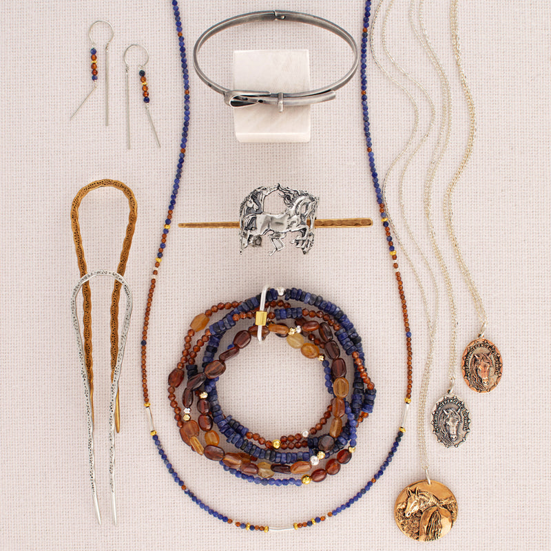 Mountain Skies Strand Necklace - 20-22"