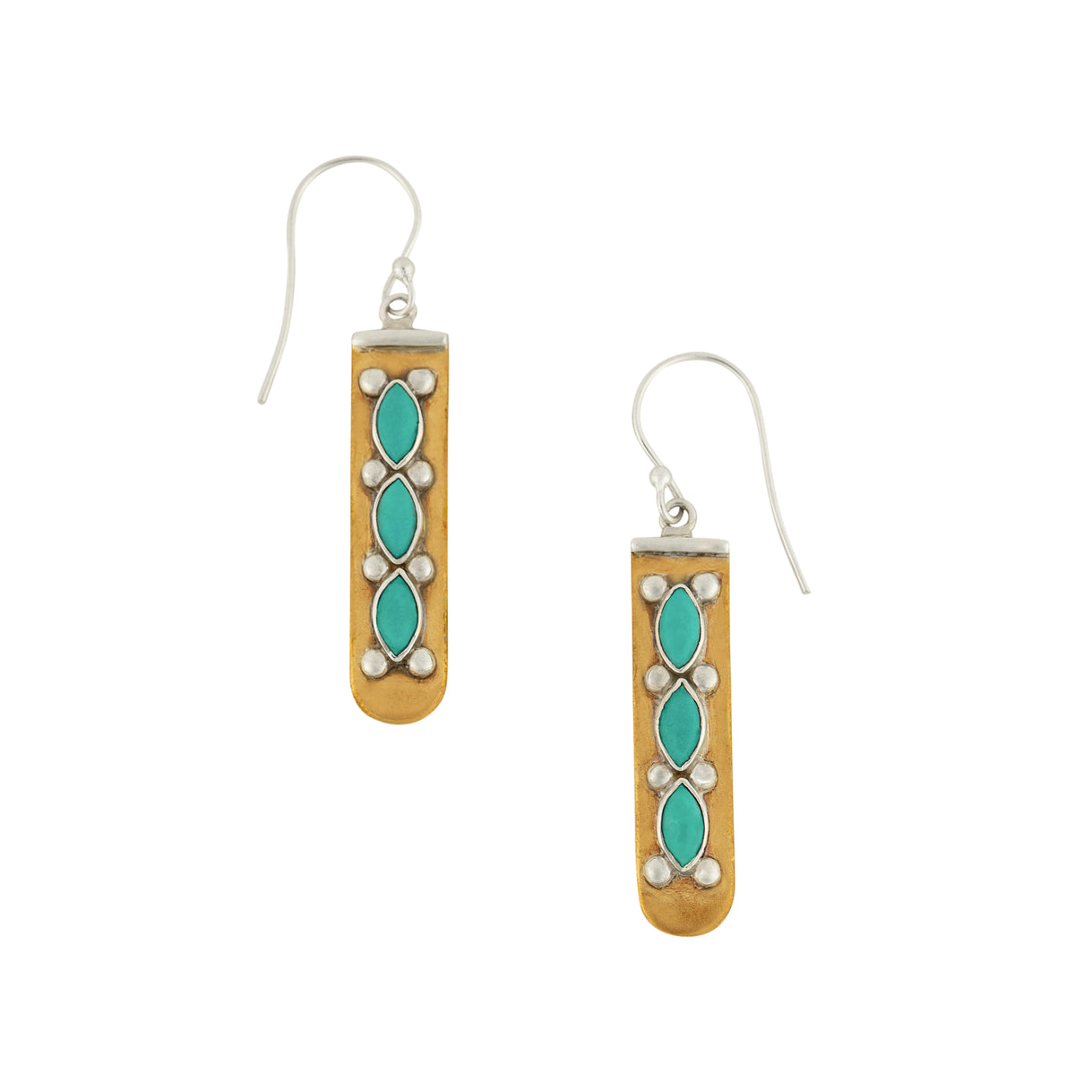 Totem Earrings in Turquoise | Available to Ship October 30, 2026