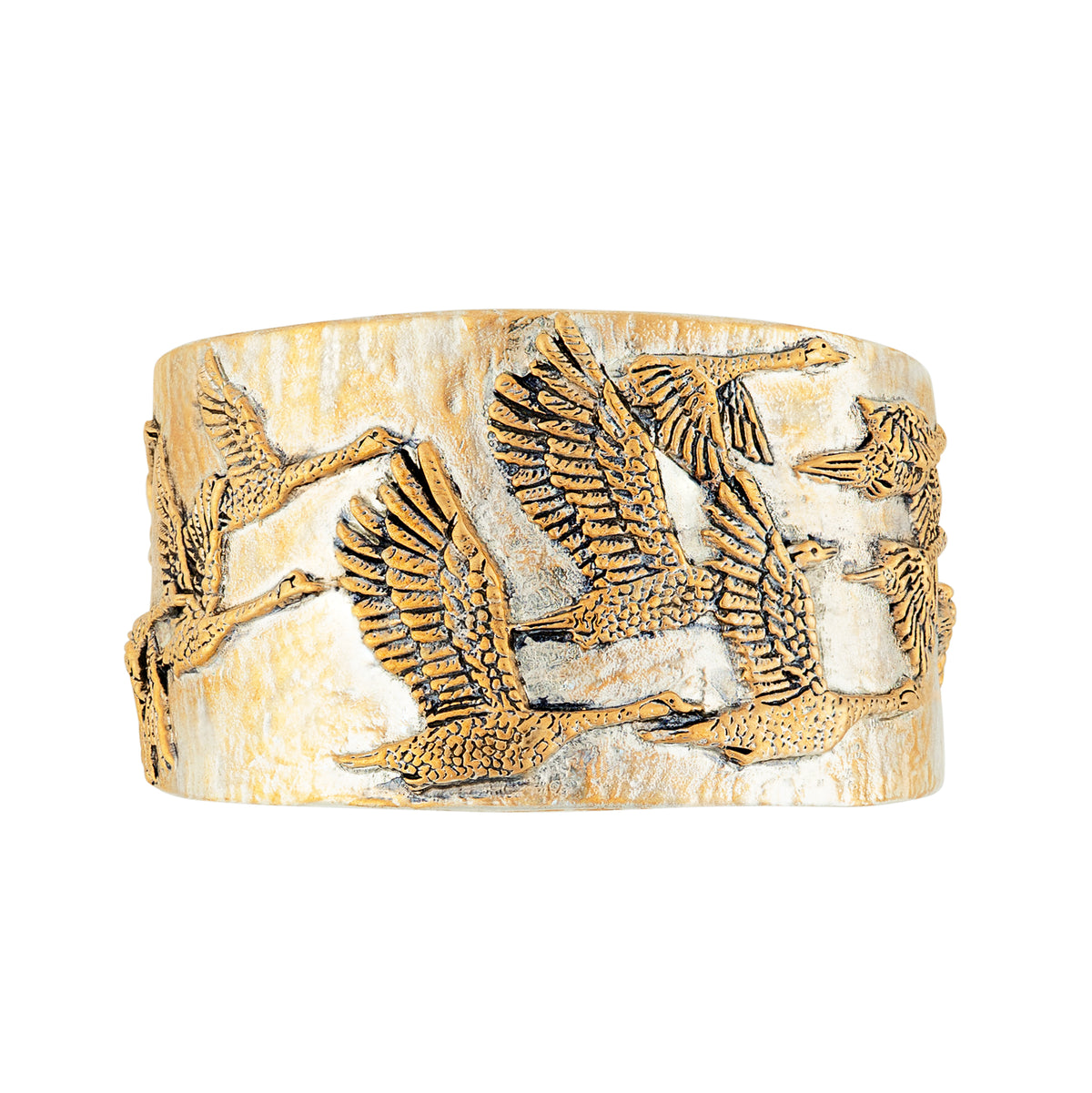 Fly Farther Cuff in Bronze Flash Plated with Silver | Available to Ship October 30, 2026