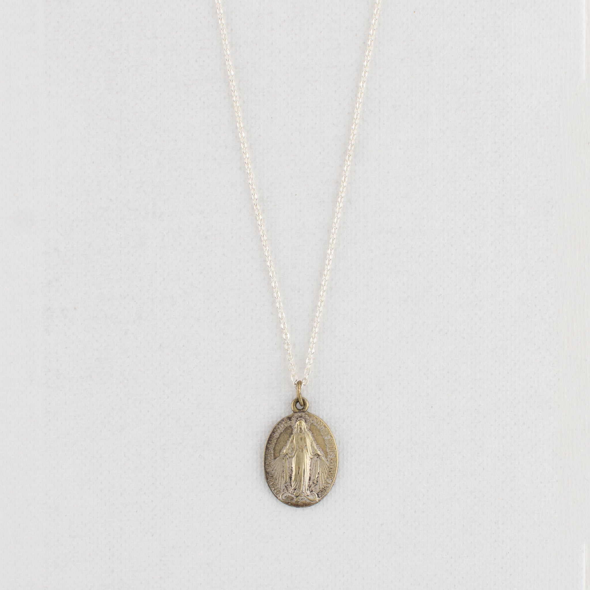 Vintage Medal Miraculous Mary v5