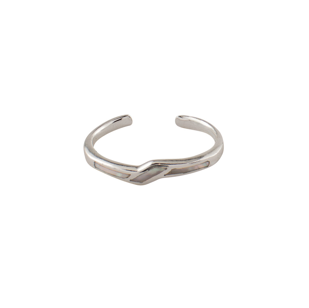 Gentle Zigzag Toe Ring - FINAL SALE