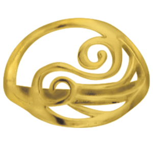 Open Wave Ring in Gold - FINAL SALE