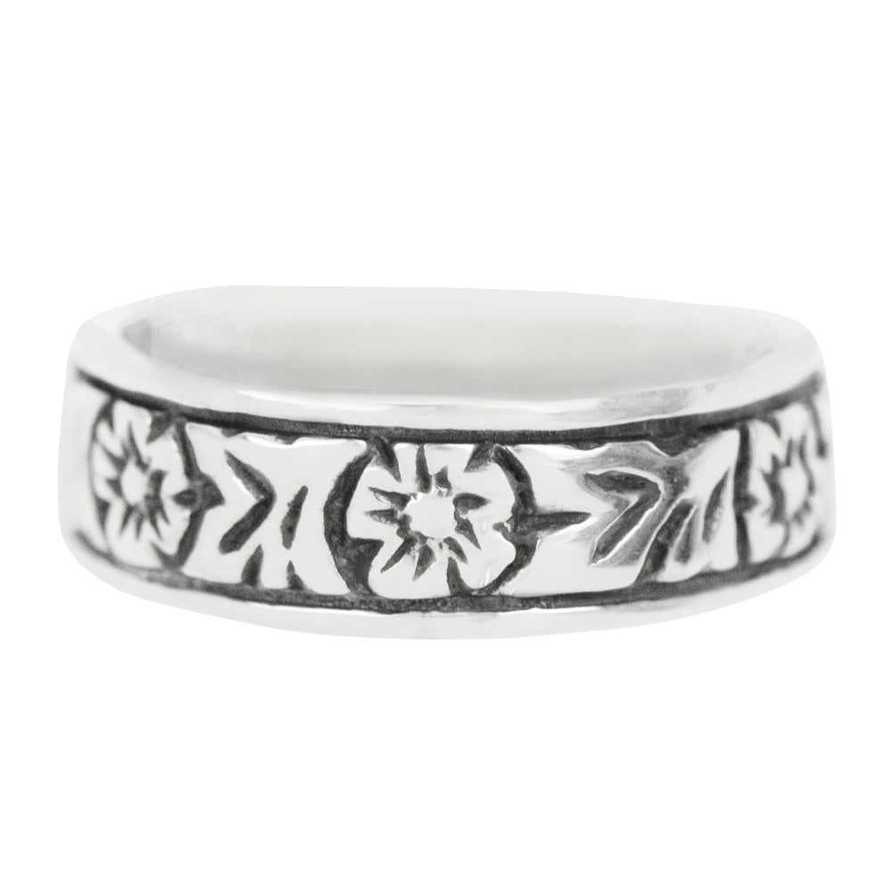 Flower Power Ring in Silver - FINAL SALE