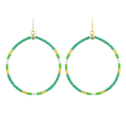 Sage Circle Earring