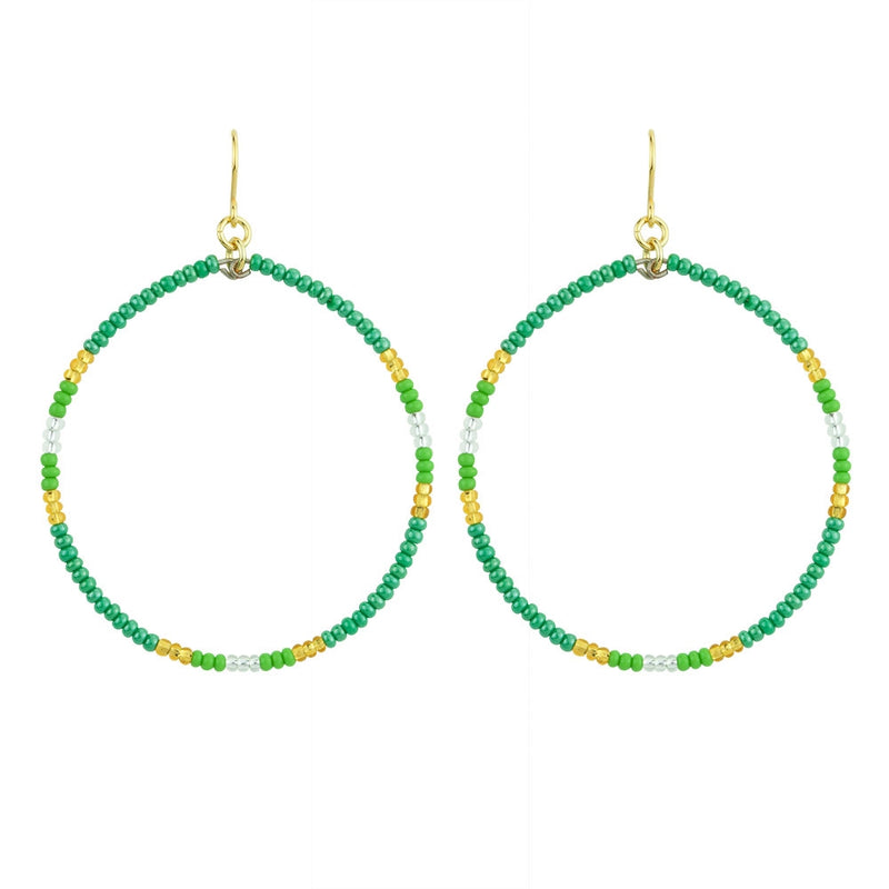 Sage Circle Earring