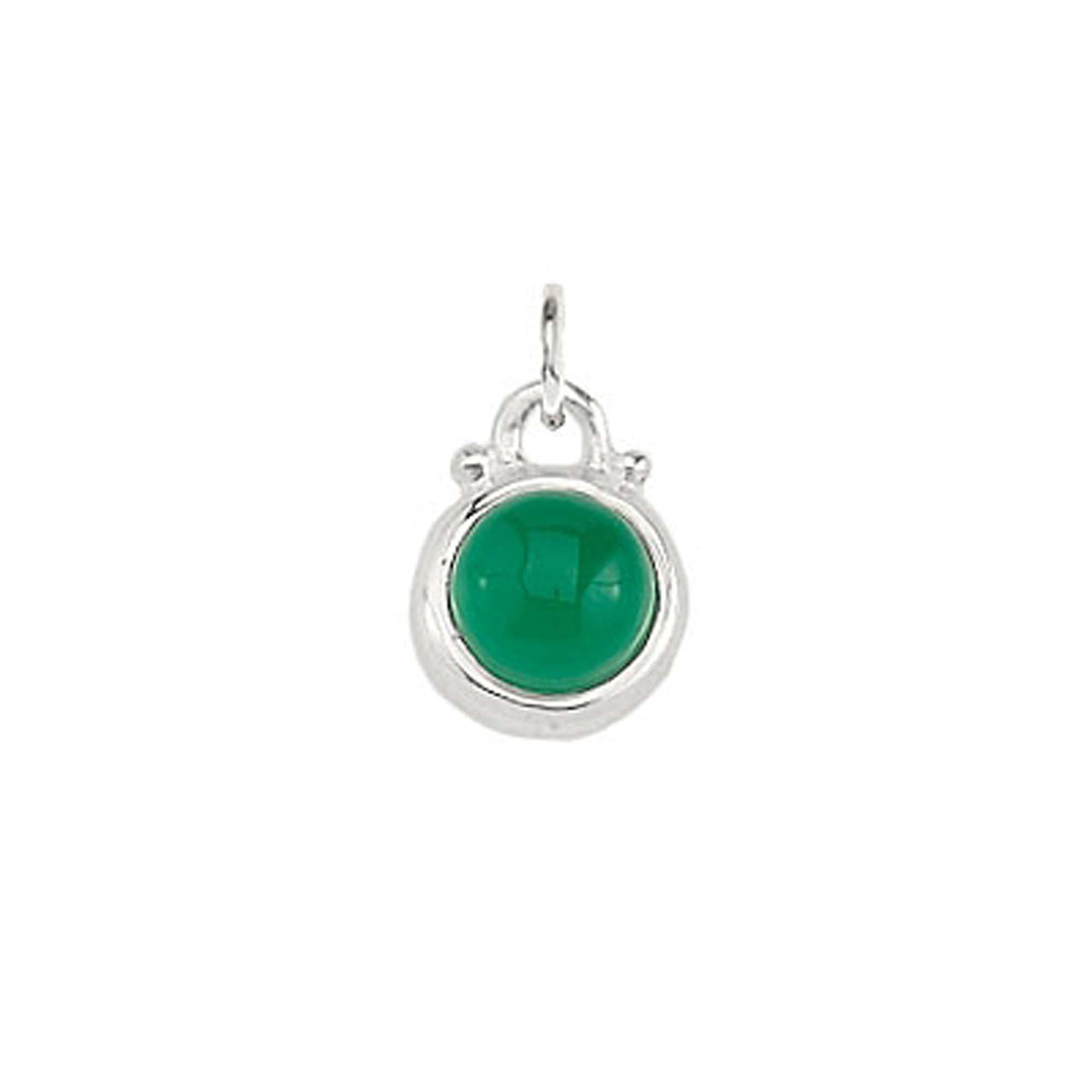 May -- Emerald Green Onyx Charm - FINAL SALE