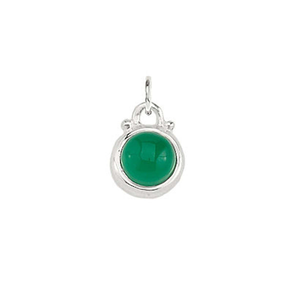 May -- Emerald Green Onyx Charm